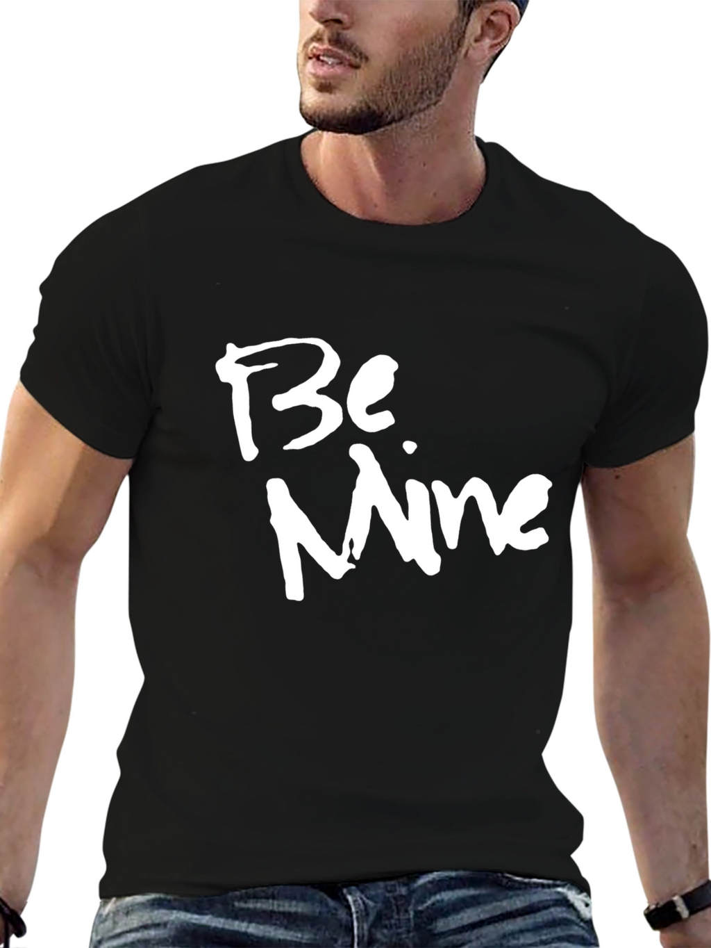 Be Mine Black Graphic Tee
