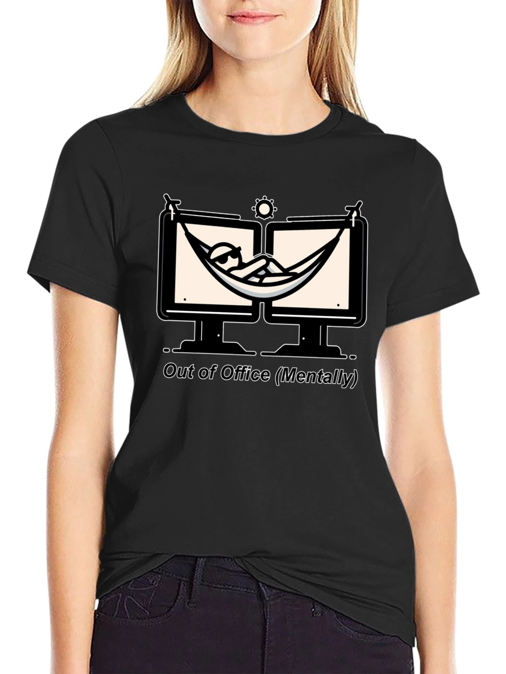 Out of Office T-Shirt: Relax Mentally Graphic Tee