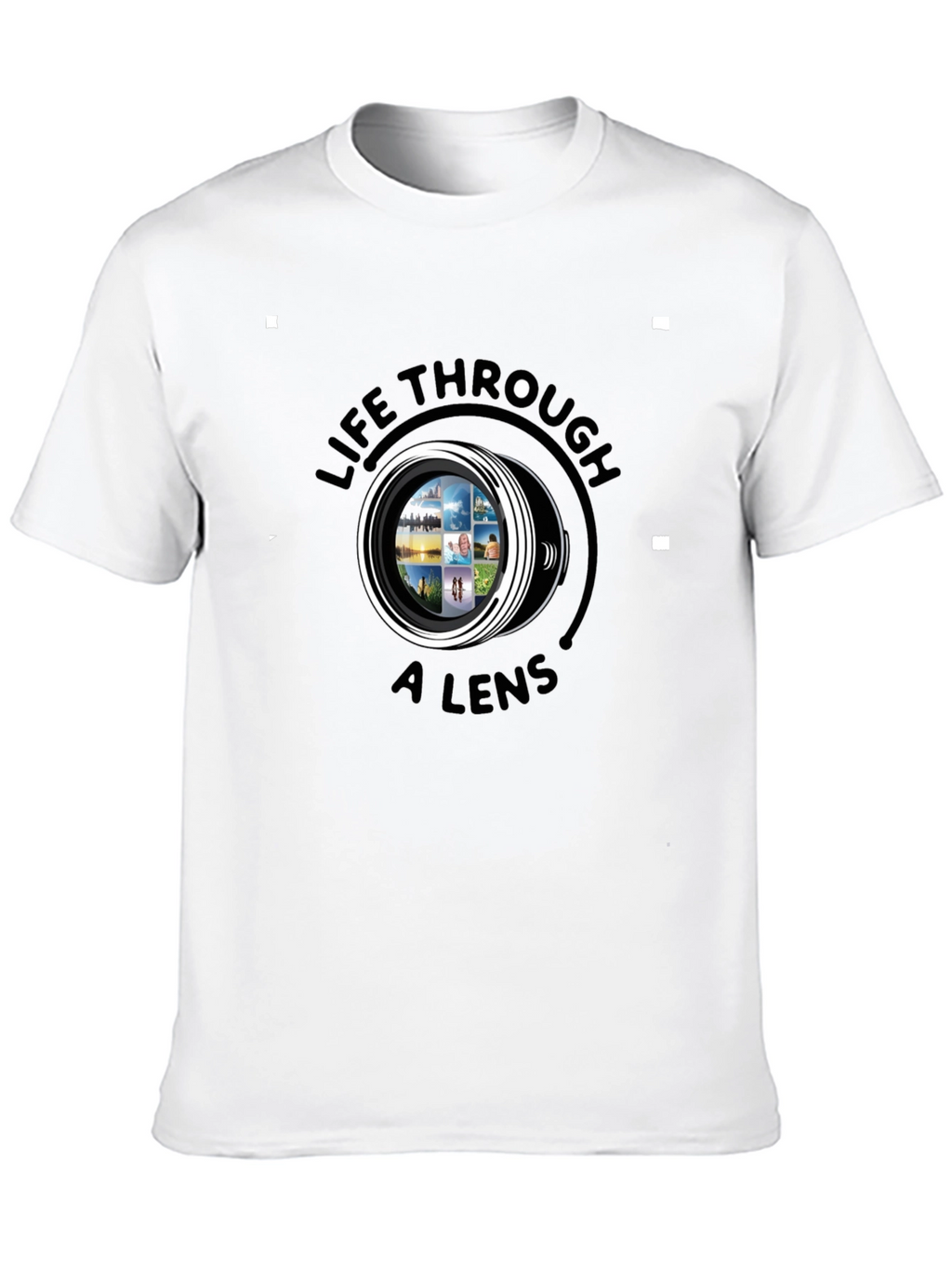 Life Through a Lens Black Graphic Tee