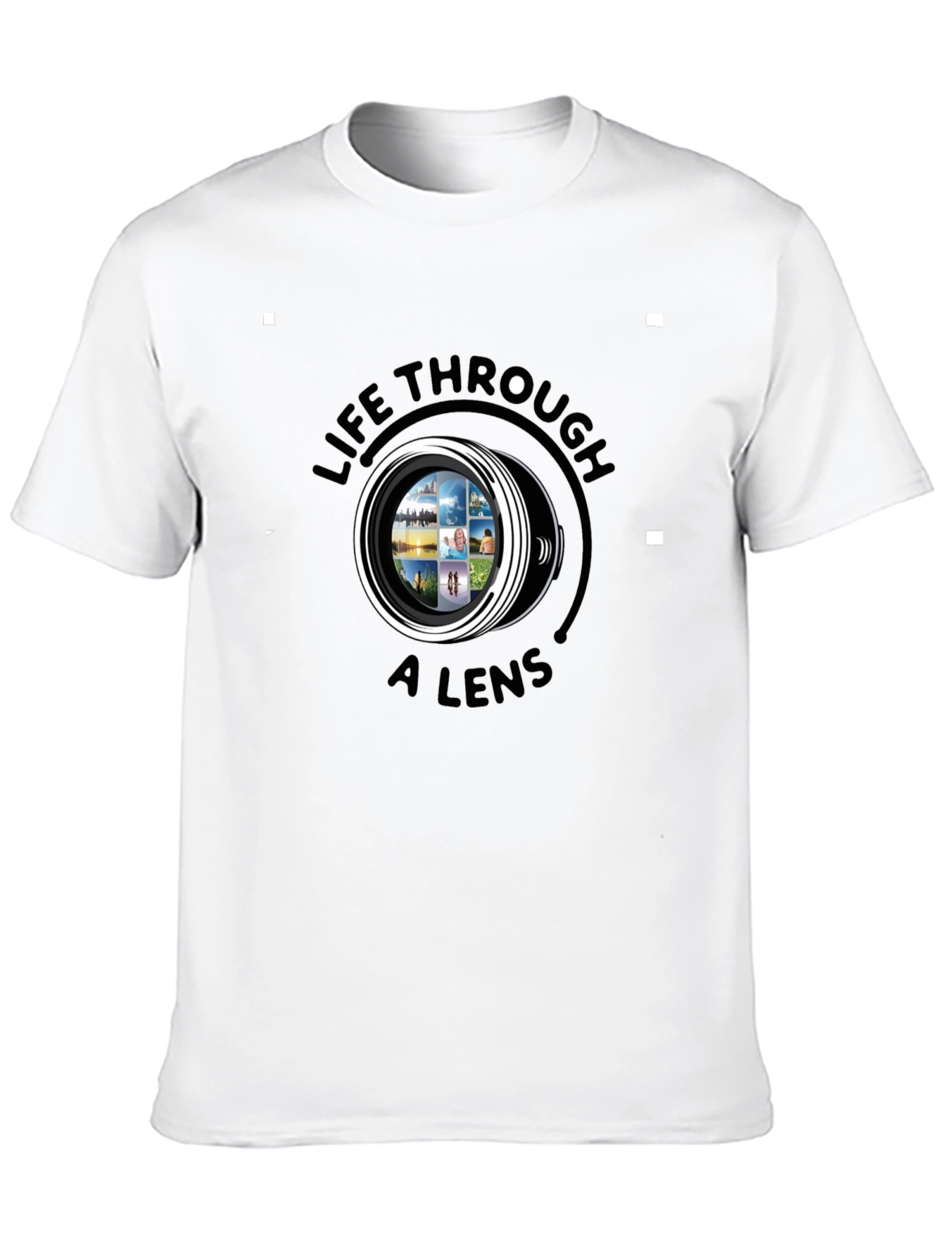 Life Through a Lens Black Graphic Tee