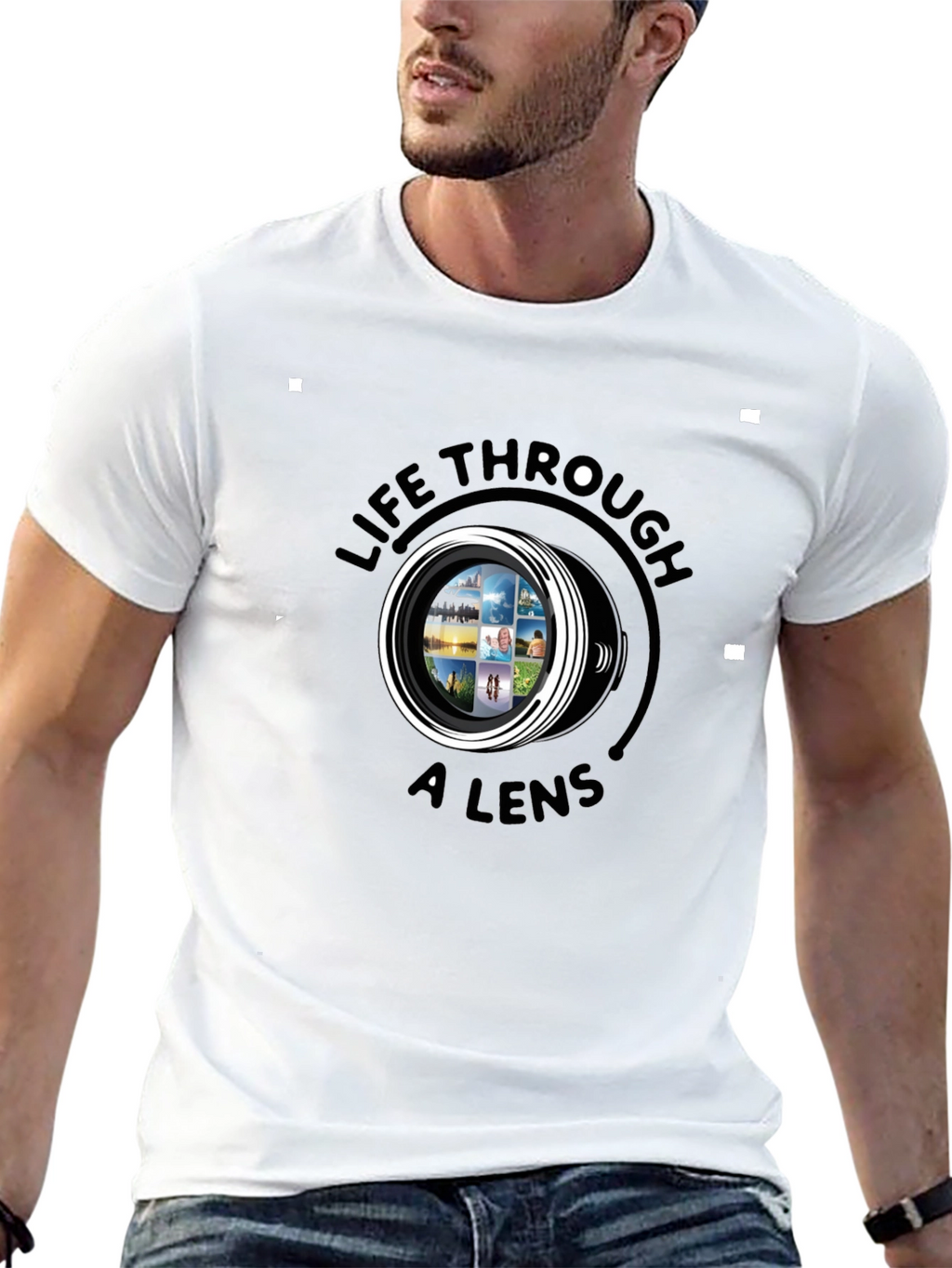 Life Through a Lens Black Graphic Tee