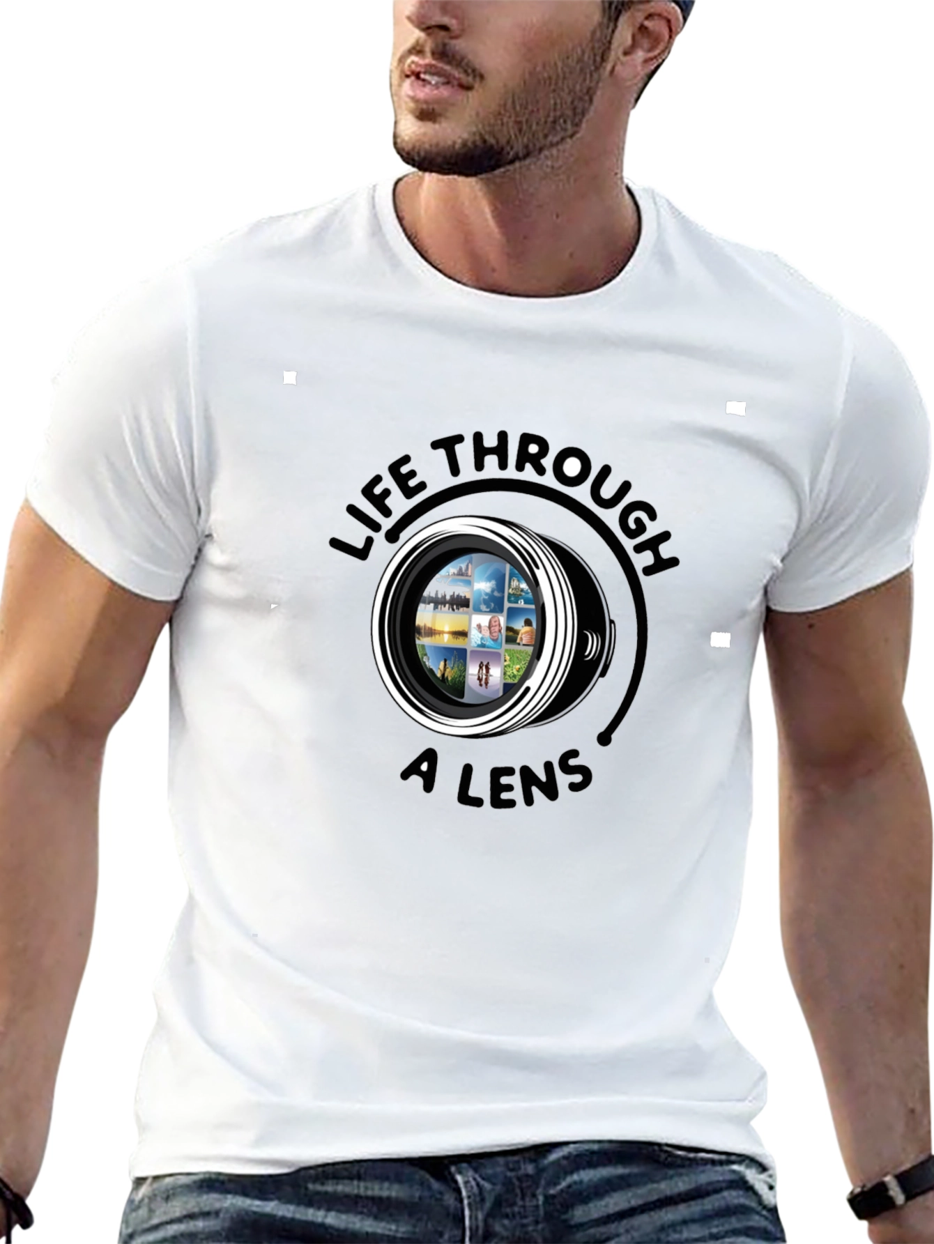 Life Through a Lens Black Graphic Tee