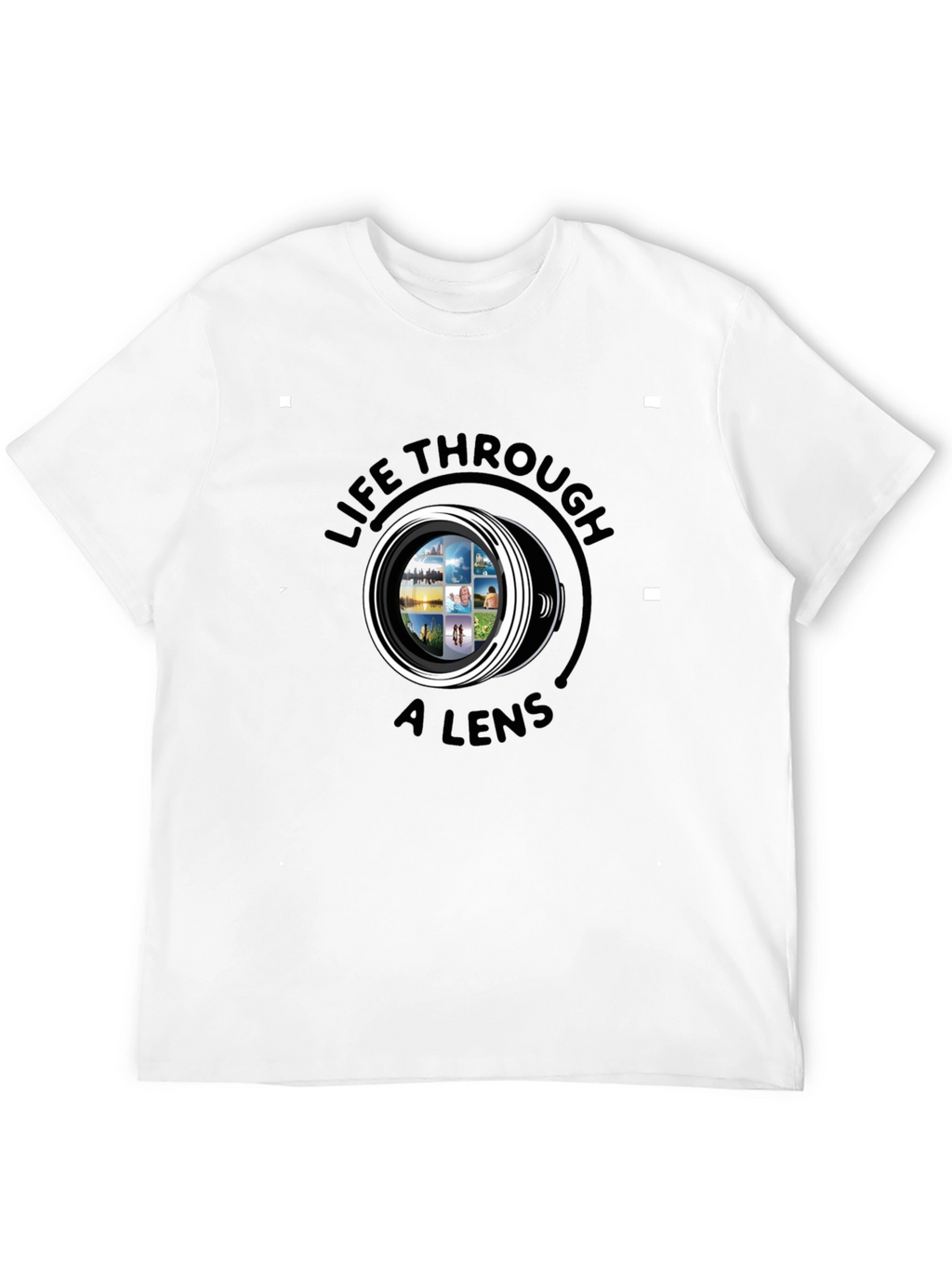 Life Through a Lens Black Graphic Tee