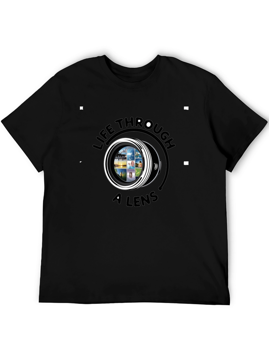 Life Through a Lens Black Graphic Tee