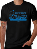 Shooter McGavins Golf Tournament Black T-Shirt