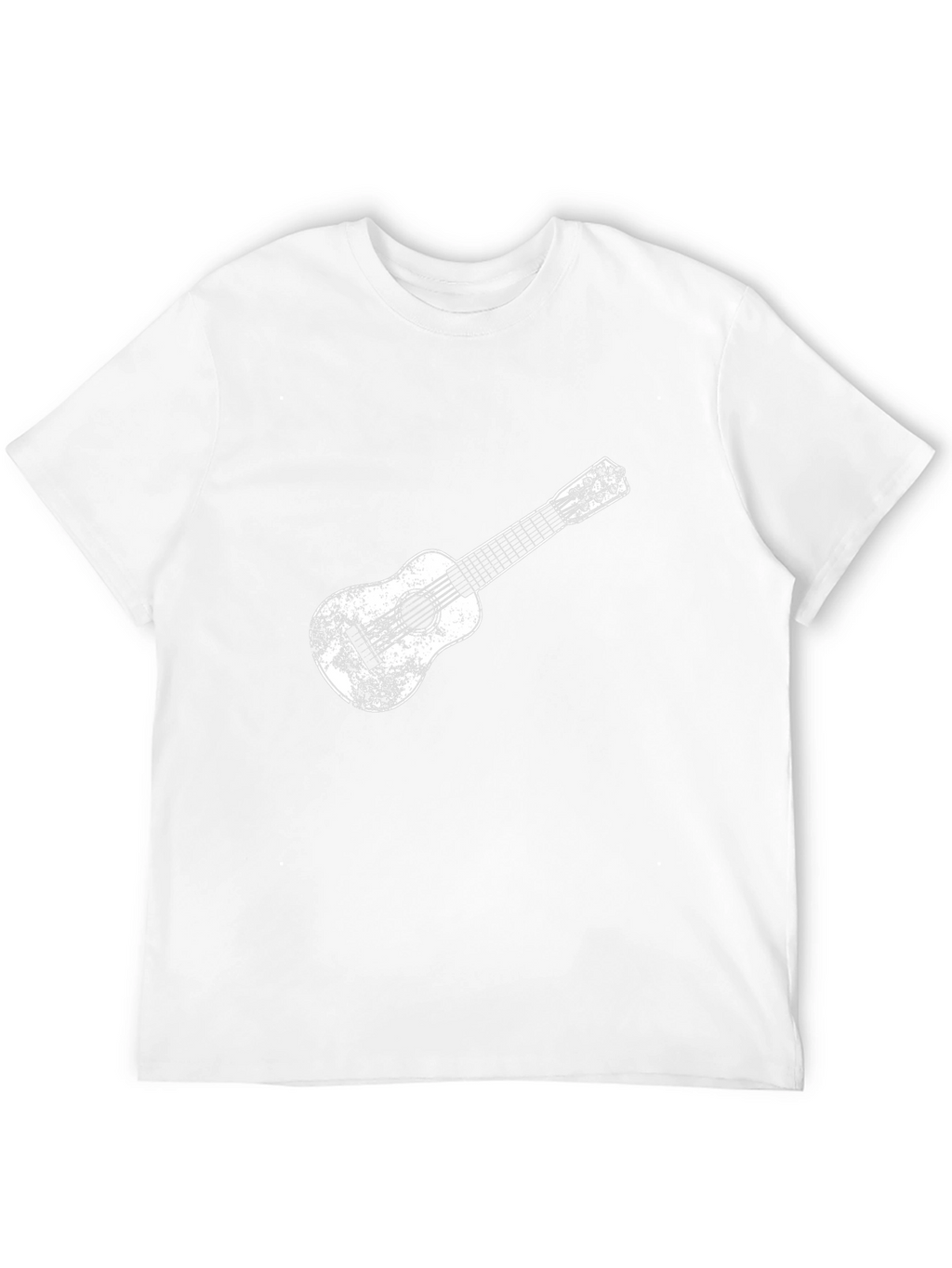 Distressed Guitar Graphic Black Tee