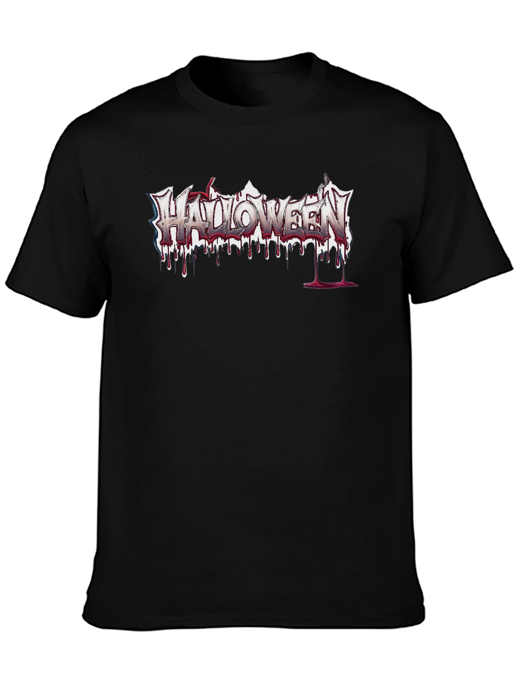 Halloween Bleeding Logo Black T-Shirt