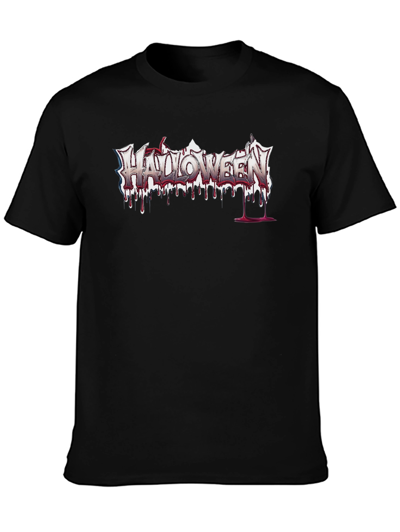 Halloween Bleeding Logo Black T-Shirt