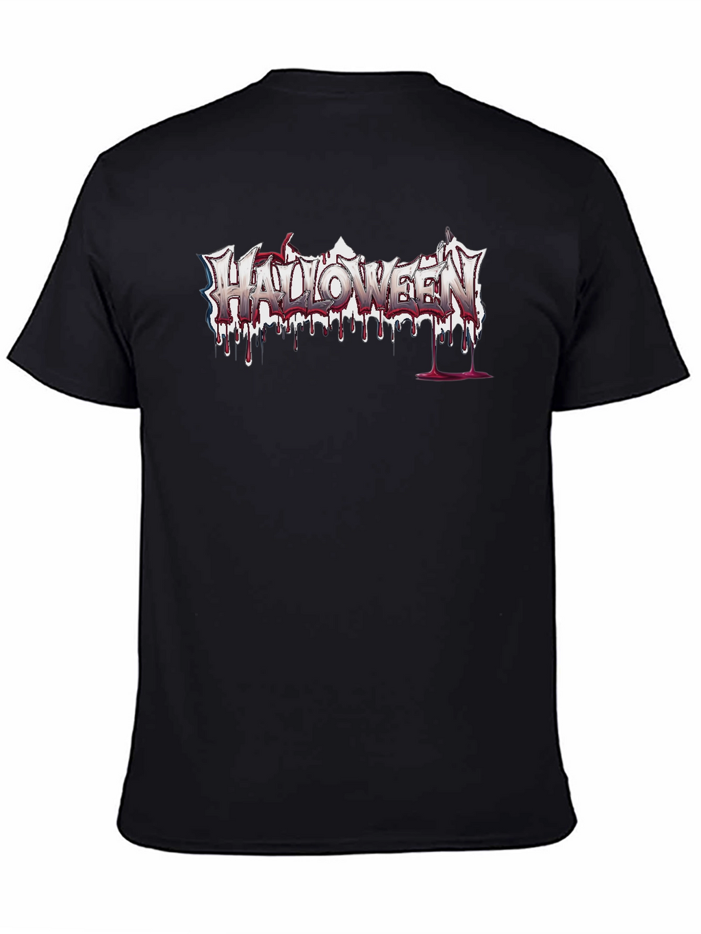 Halloween Bleeding Logo Black T-Shirt