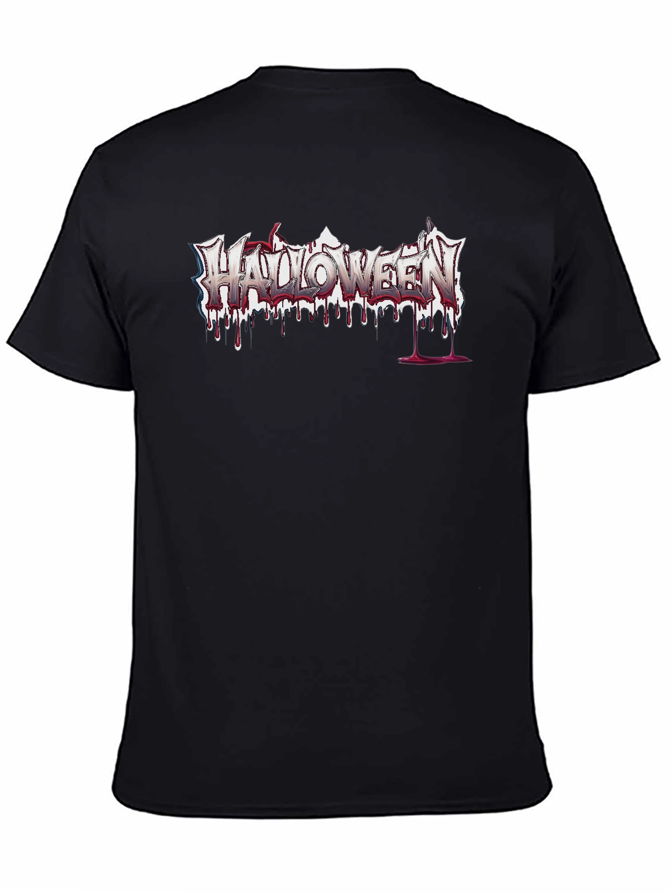 Halloween Bleeding Logo Black T-Shirt