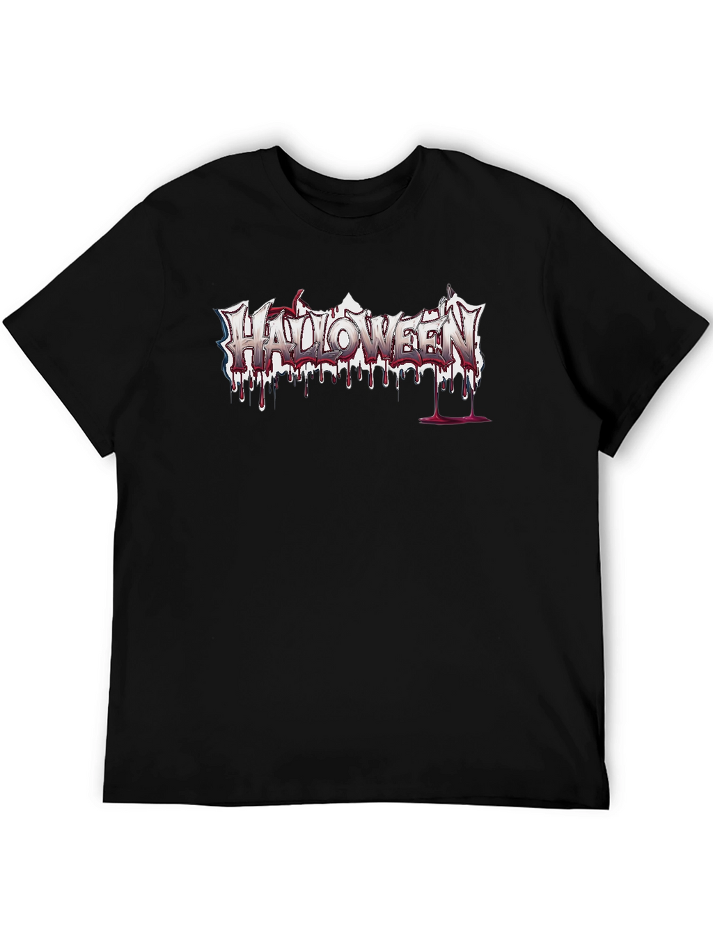 Halloween Bleeding Logo Black T-Shirt