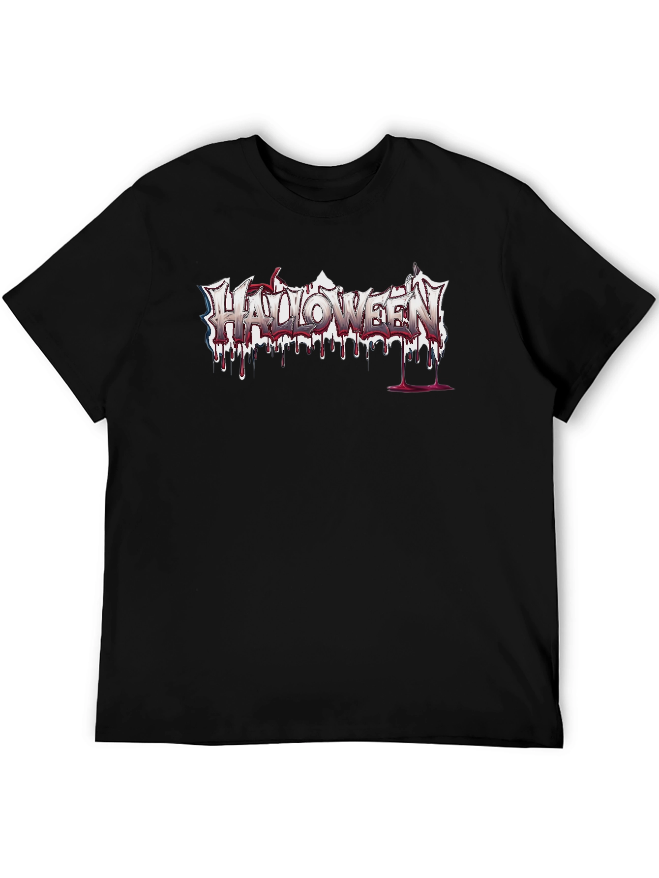 Halloween Bleeding Logo Black T-Shirt