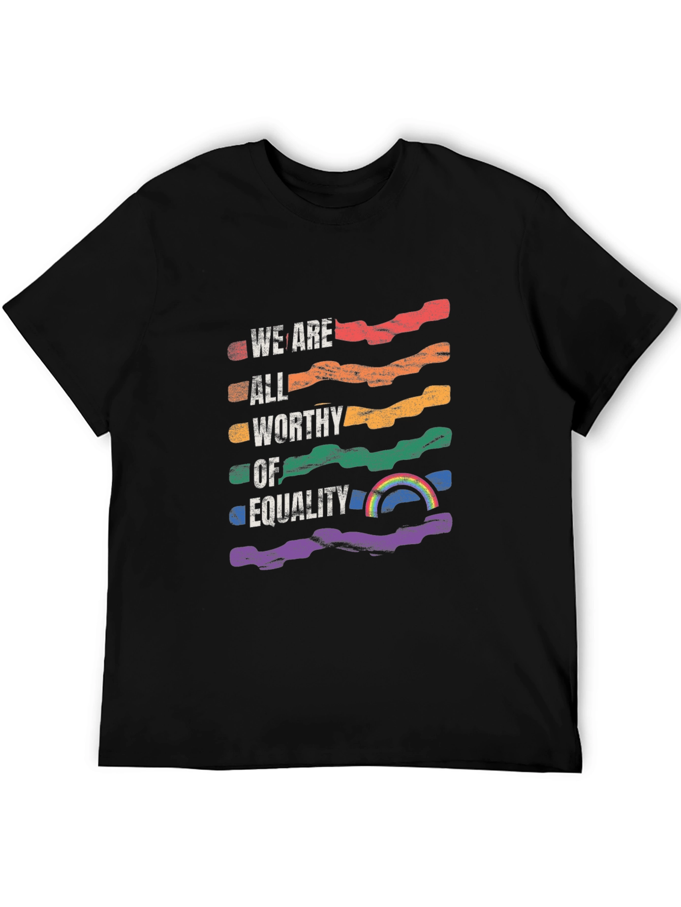 Equality Pride T-Shirt - Rainbow Colors