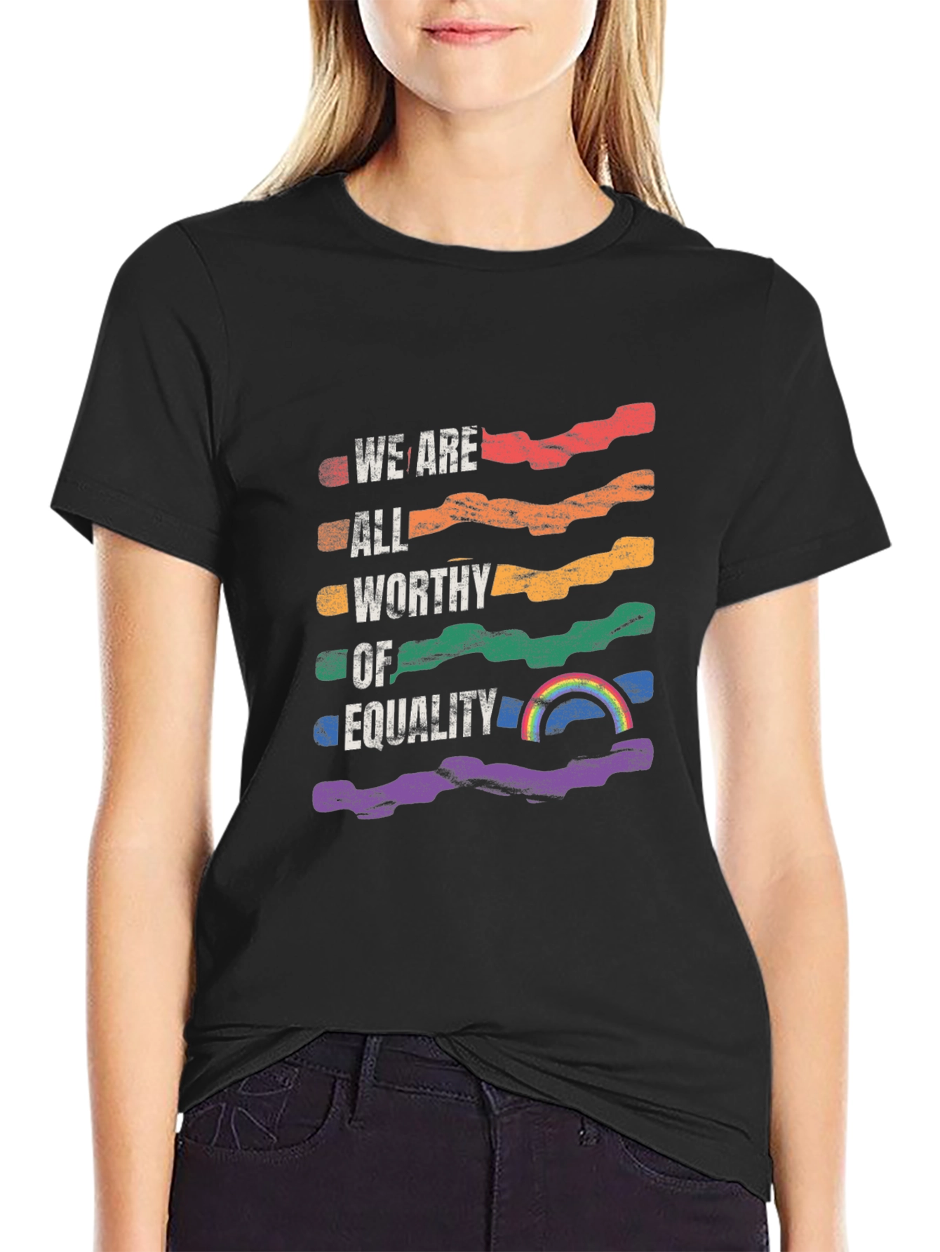 Equality Pride T-Shirt - Rainbow Colors