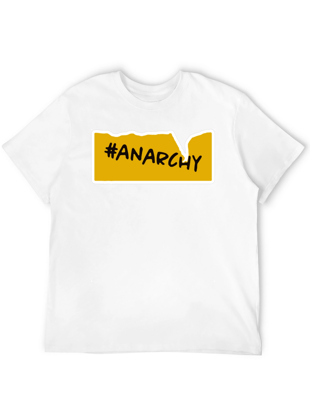 Anarchy T-Shirt - Bold Yellow Graphic