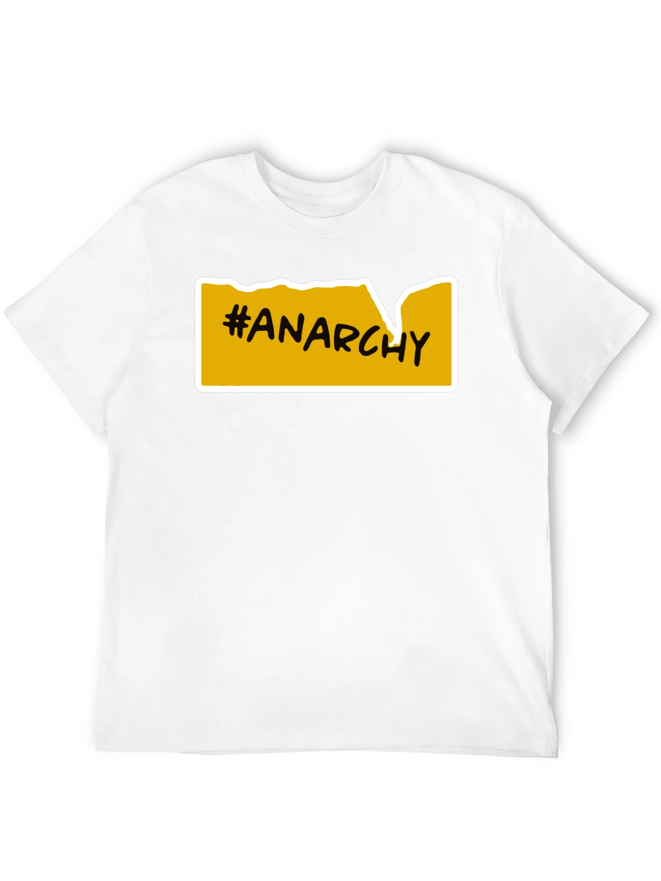 Anarchy T-Shirt - Bold Yellow Graphic