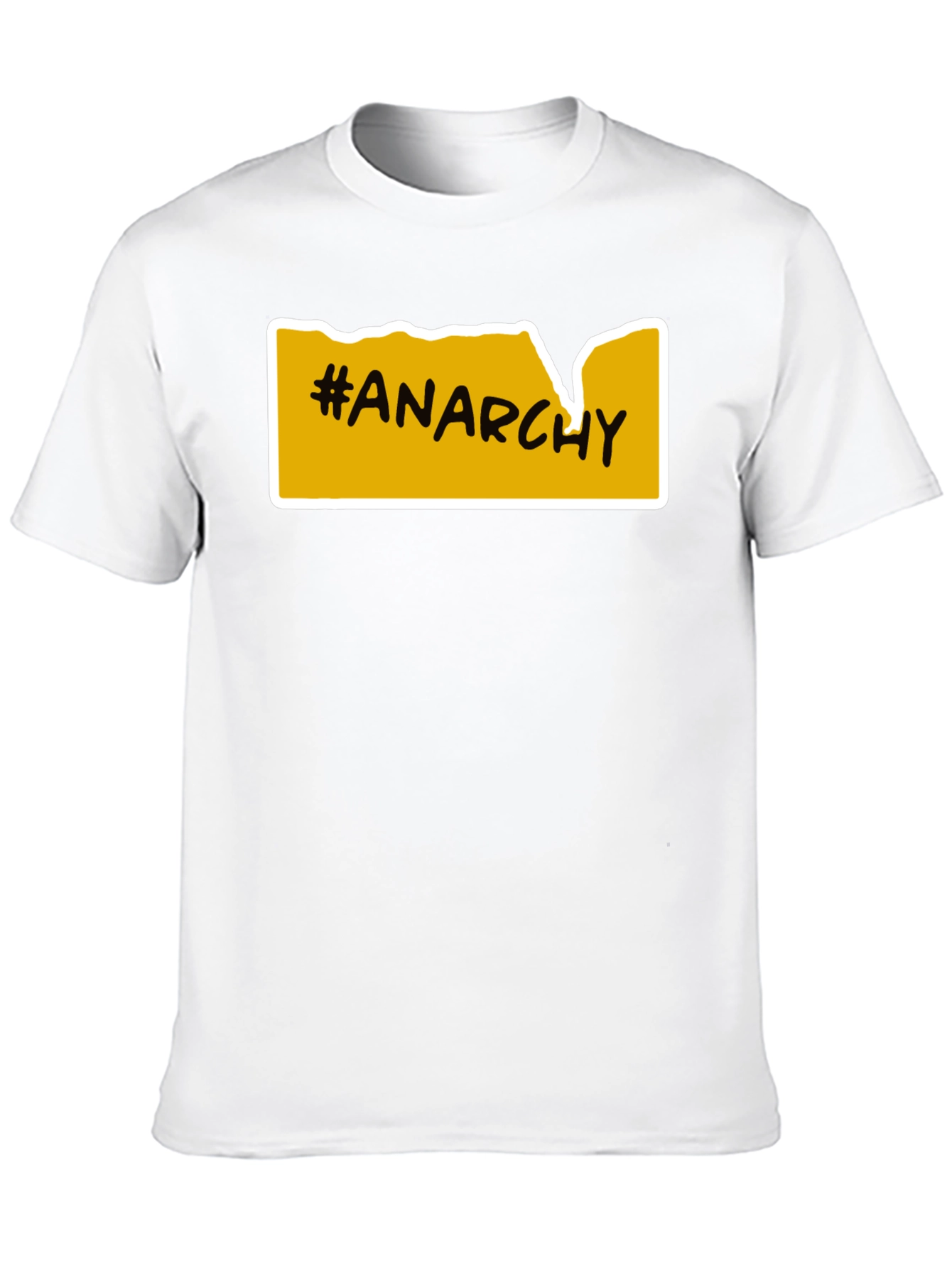 Anarchy T-Shirt - Bold Yellow Graphic