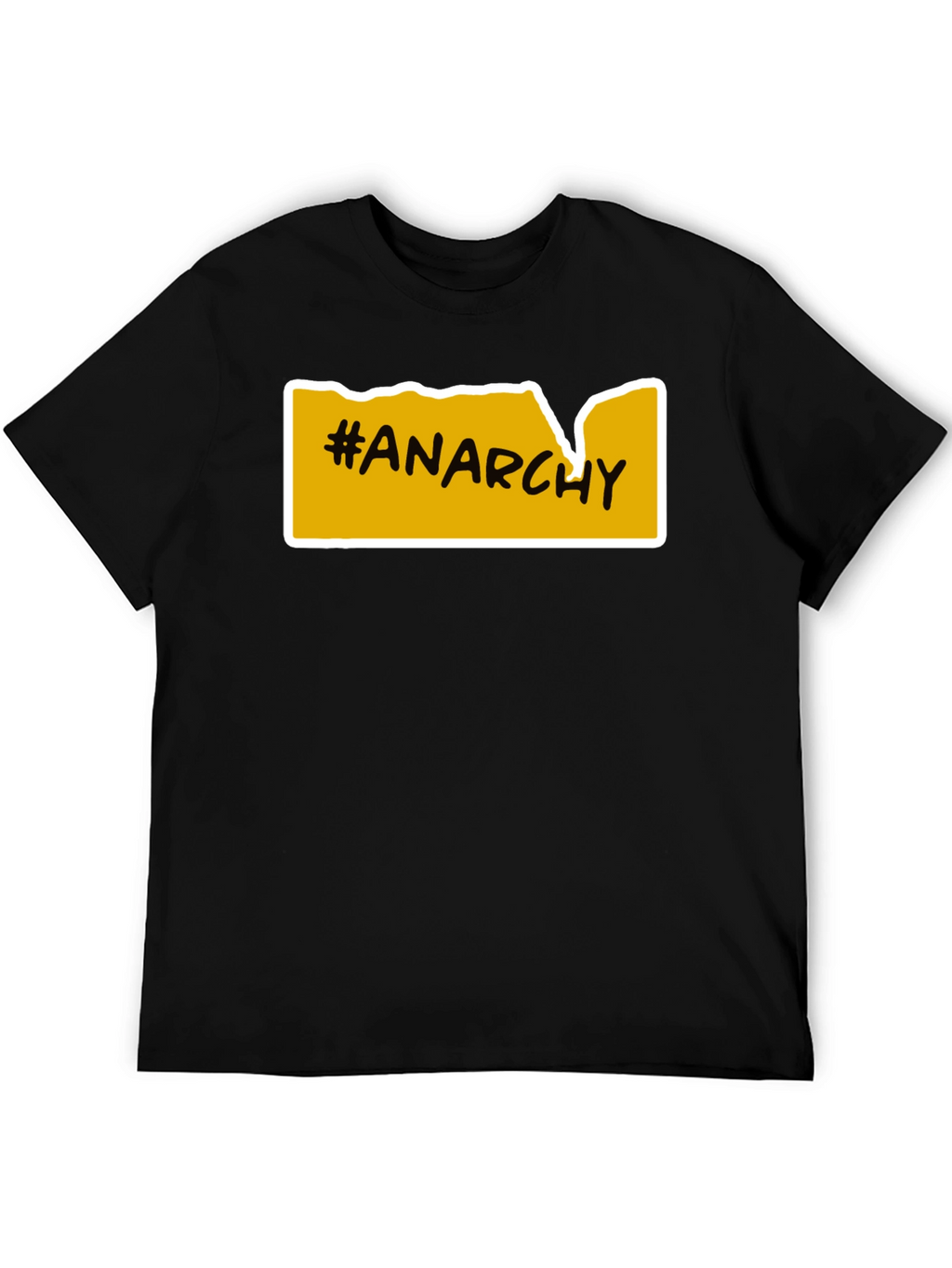 Anarchy T-Shirt - Bold Yellow Graphic