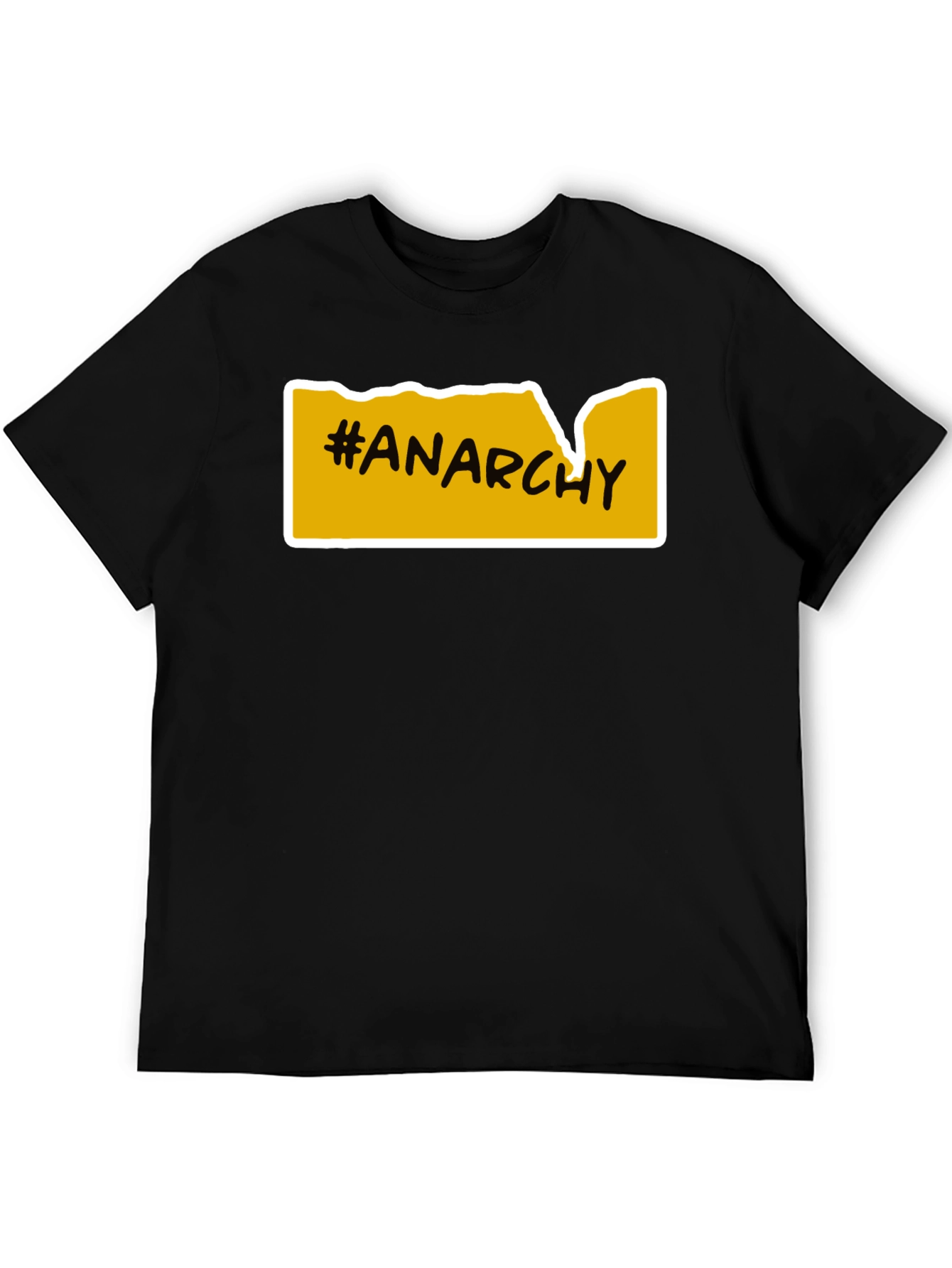 Anarchy T-Shirt - Bold Yellow Graphic