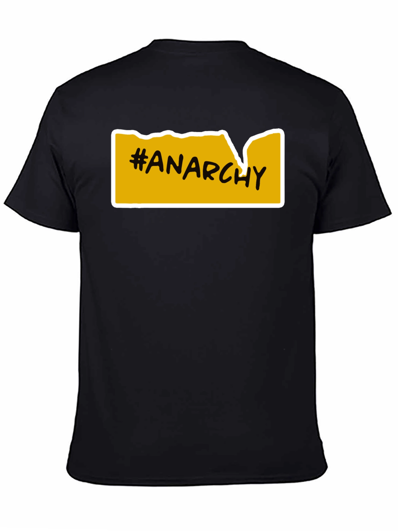 Anarchy T-Shirt - Bold Yellow Graphic