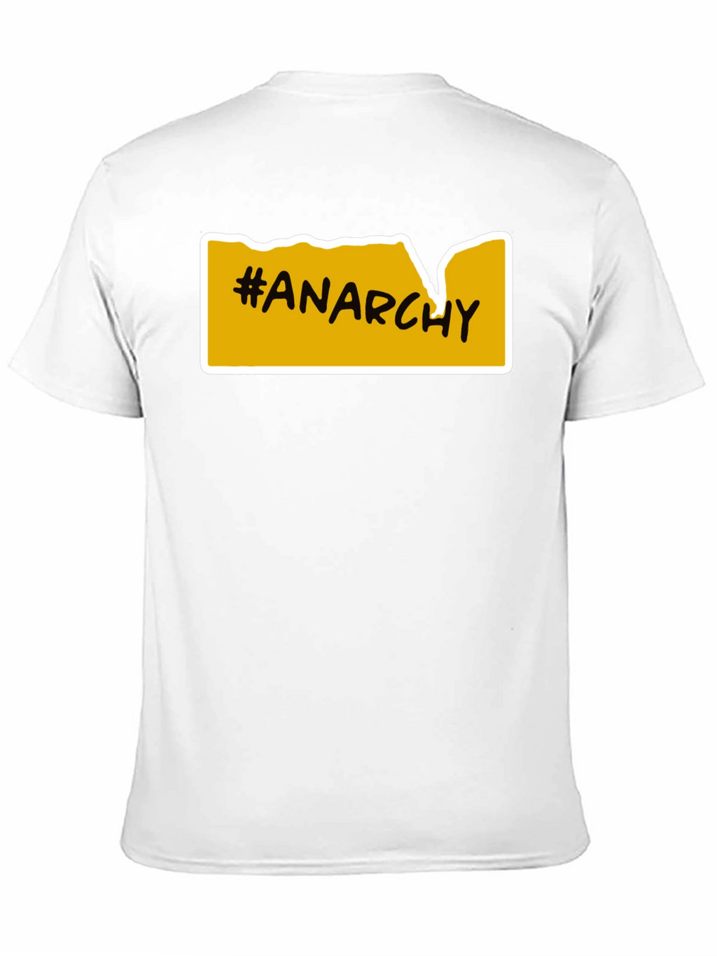 Anarchy T-Shirt - Bold Yellow Graphic