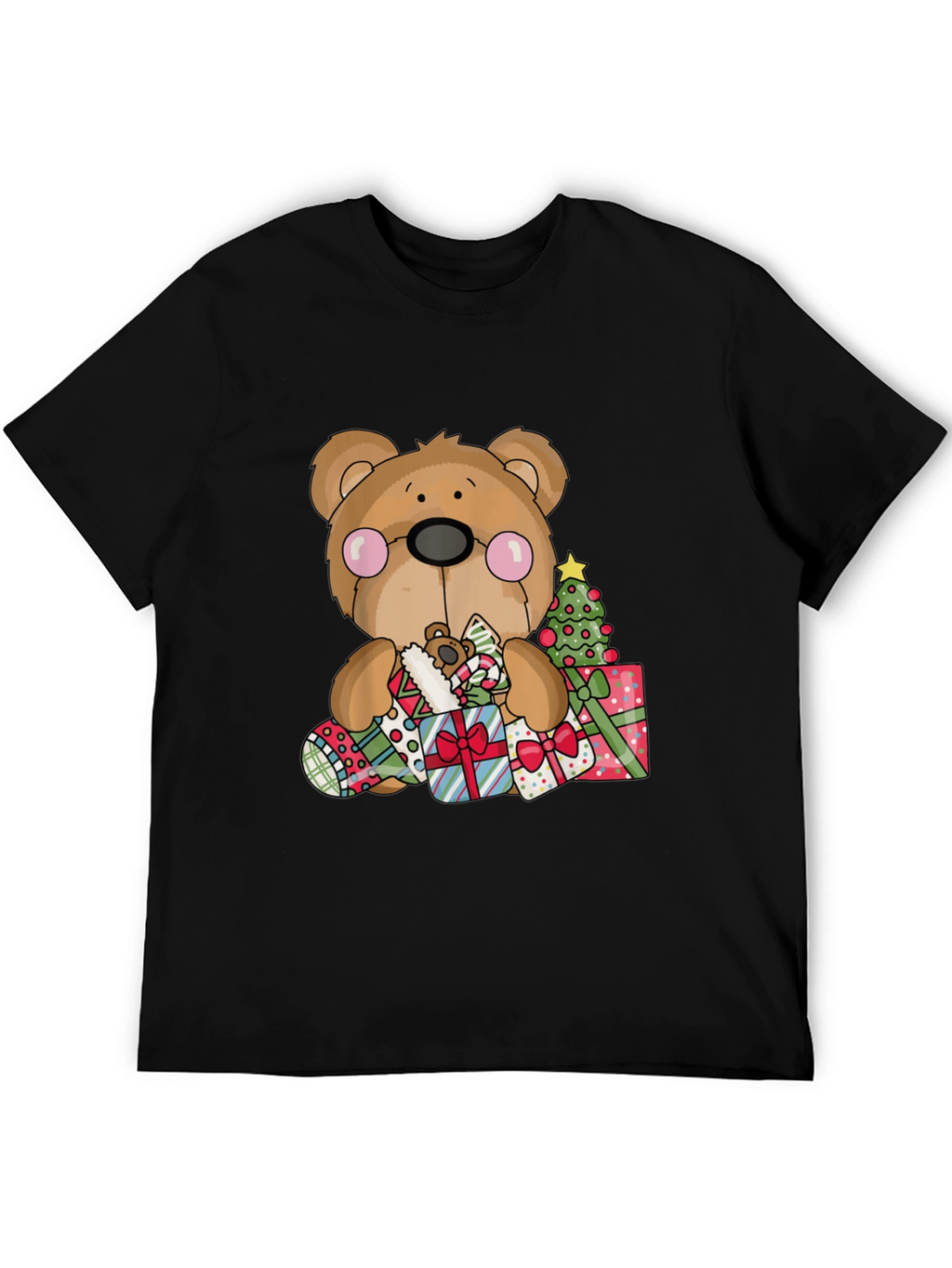 Festive Holiday Teddy Bear T-Shirt