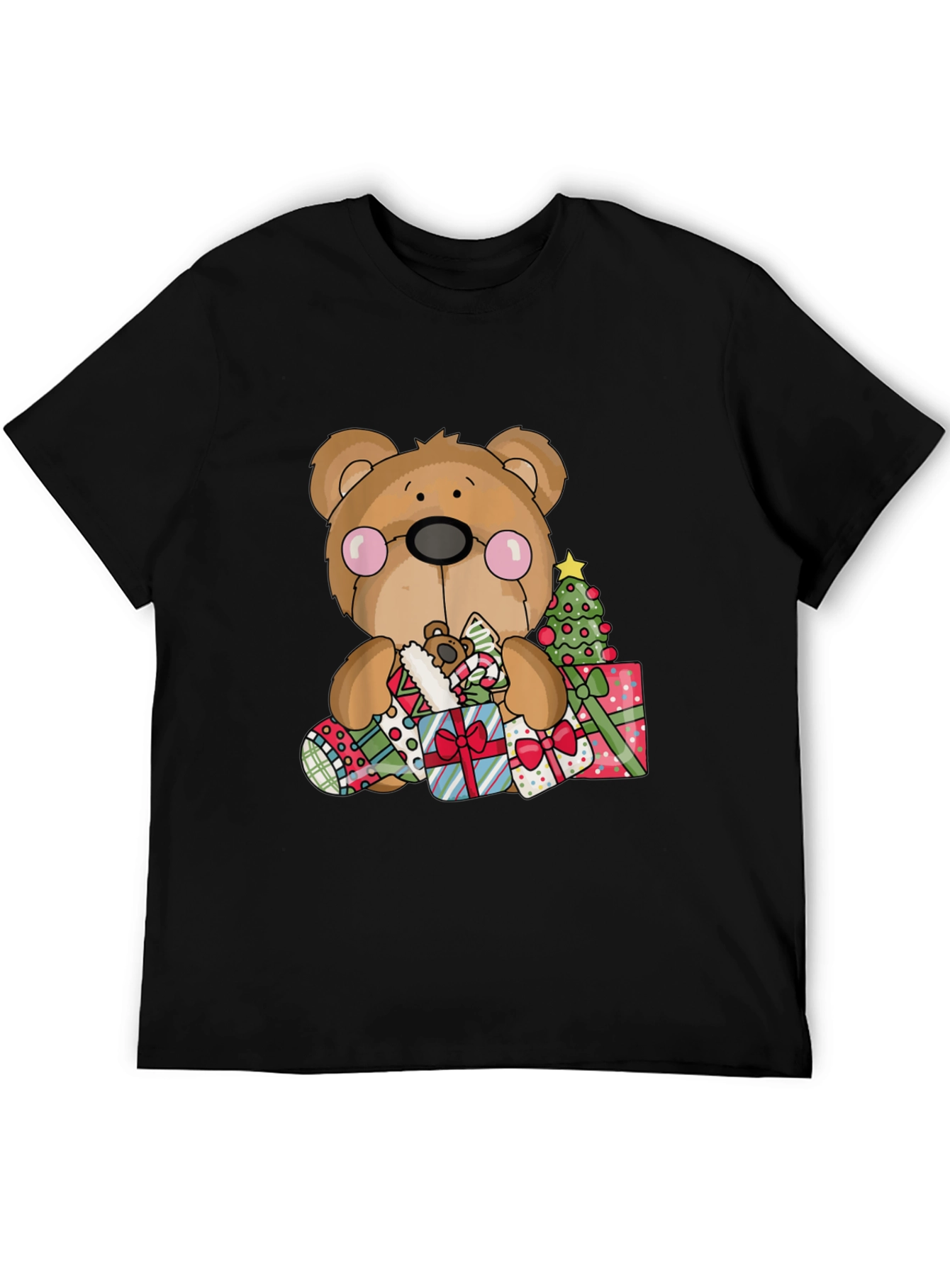 Festive Holiday Teddy Bear T-Shirt