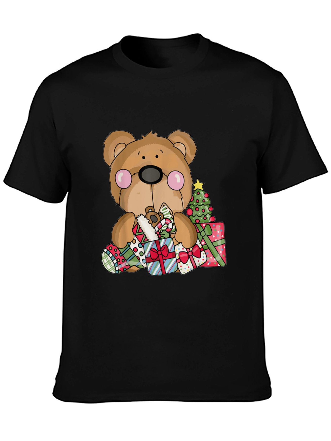 Festive Holiday Teddy Bear T-Shirt