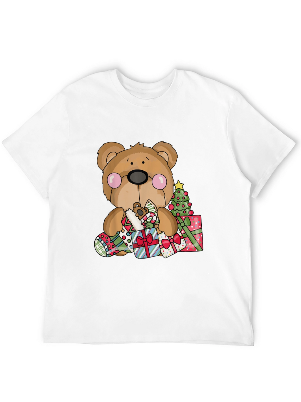 Festive Holiday Teddy Bear T-Shirt