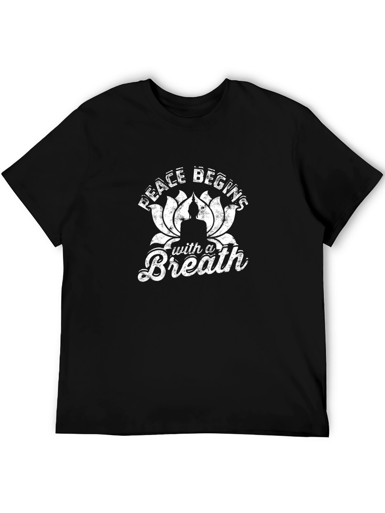 Peace Begins With a Breath Graphic T-Shirt