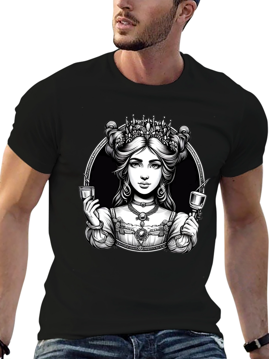 Queen Black T-Shirt - Stylish Graphic Tee