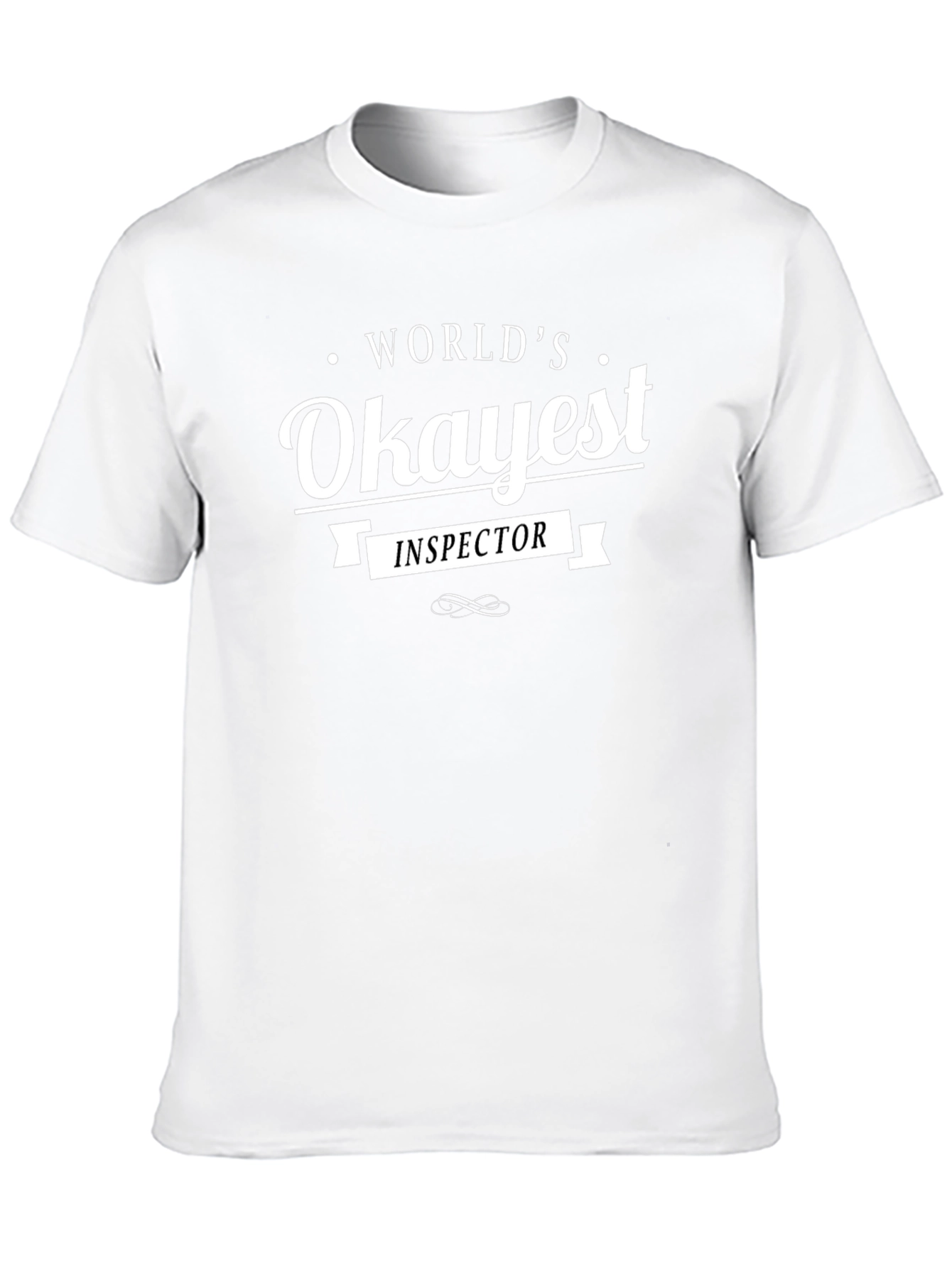 Worlds Okayest Inspector - Novelty T-Shirt