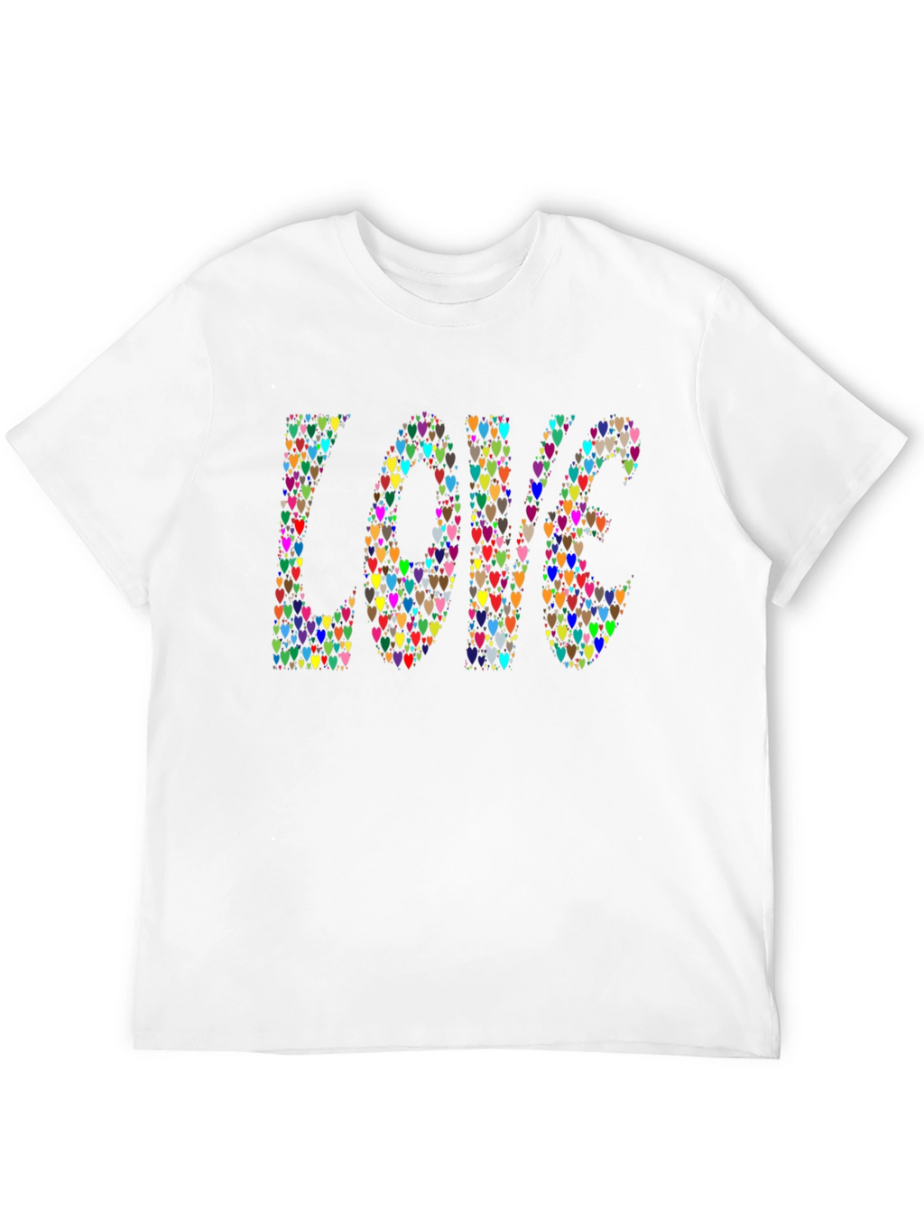 Heart LOVE Graphic Black T-Shirt