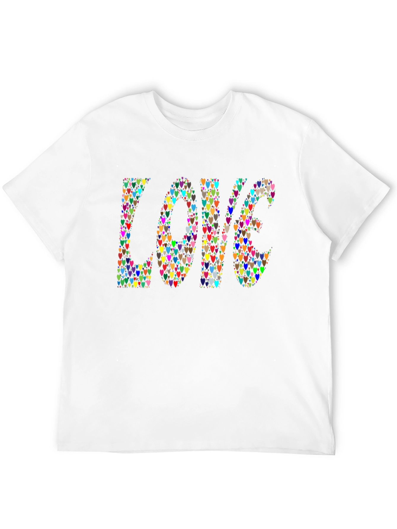 Heart LOVE Graphic Black T-Shirt