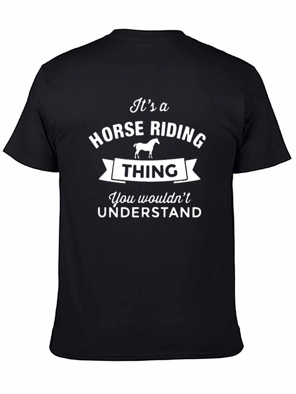Horse Riding Thing Graphic Tee - Black