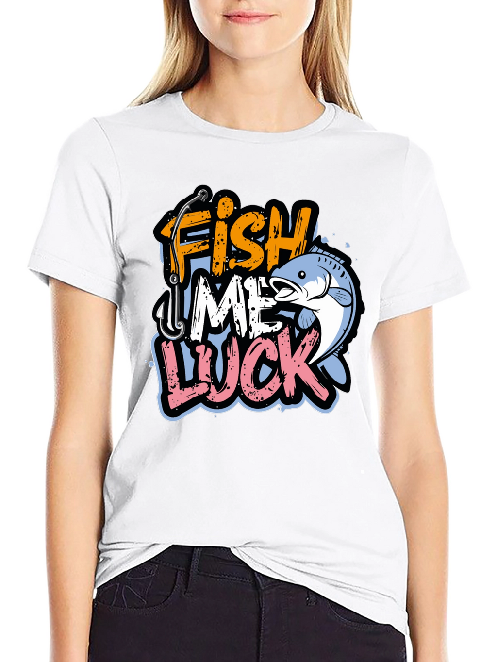 Funny Fishing T-Shirt - Fish Me Luck