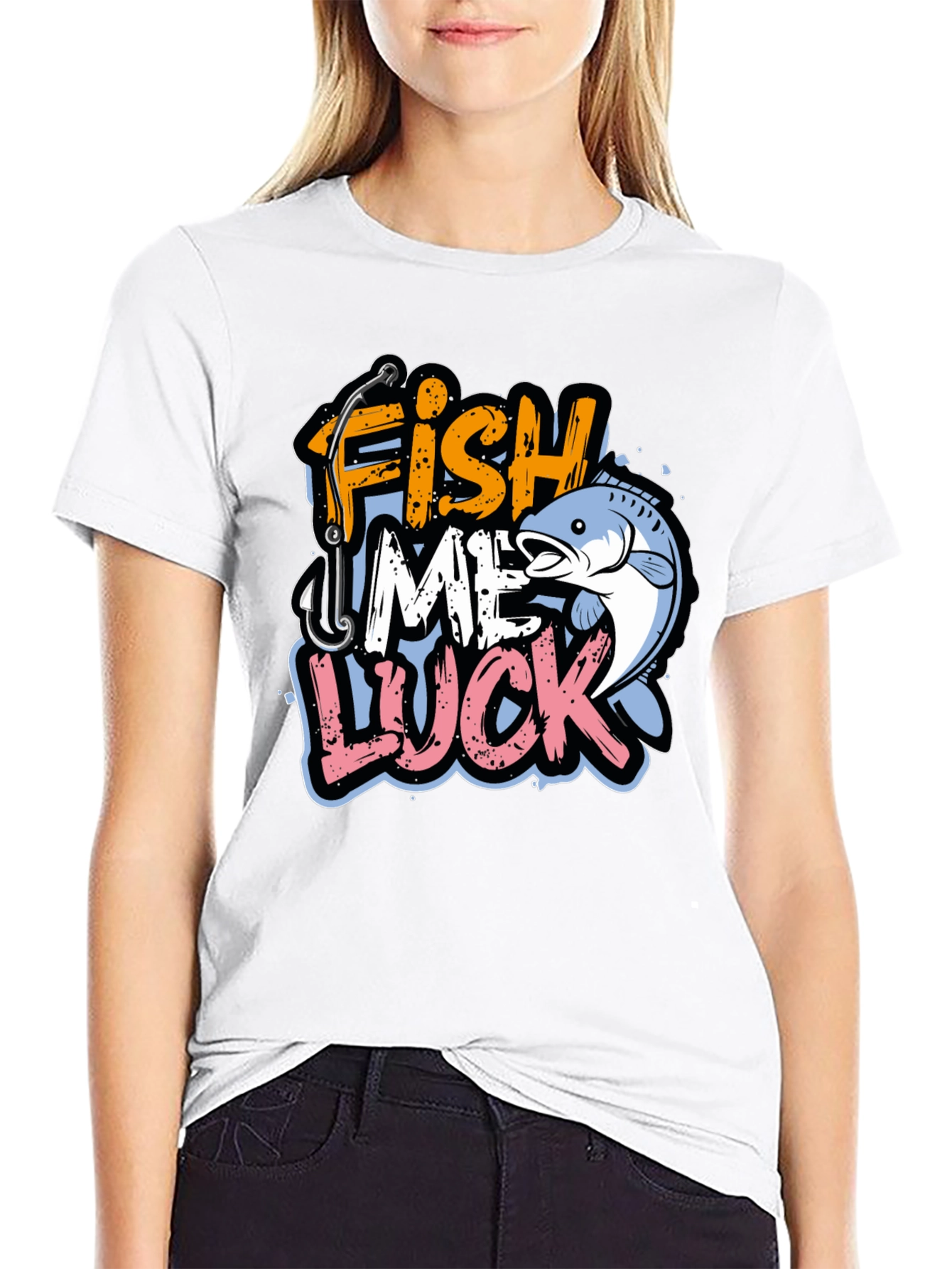 Funny Fishing T-Shirt - Fish Me Luck