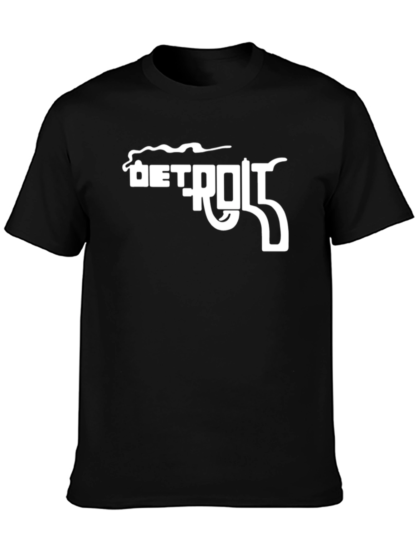 Detroit Gun T-Shirt - Black Graphic Tee