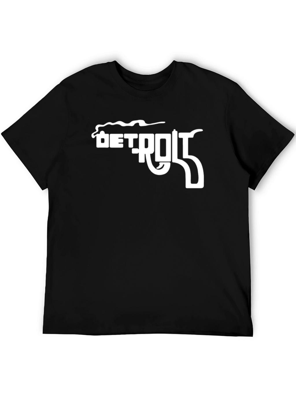Detroit Gun T-Shirt - Black Graphic Tee