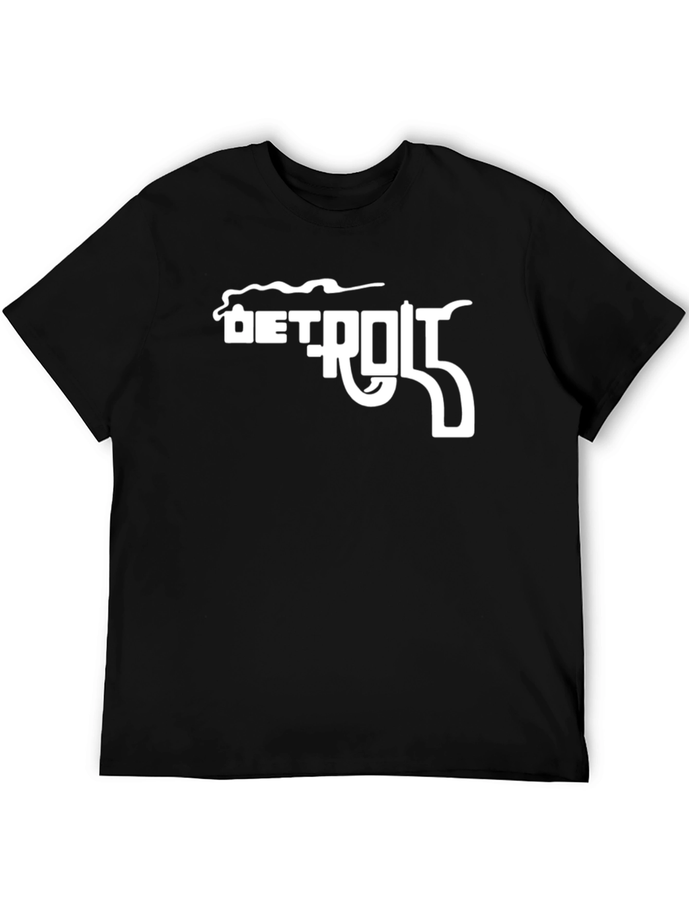 Detroit Gun T-Shirt - Black Graphic Tee