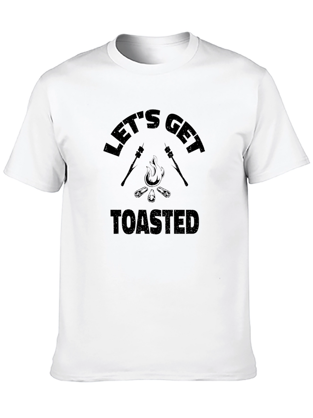 Lets Get Toasted T-Shirt Camping Bonfire Tee