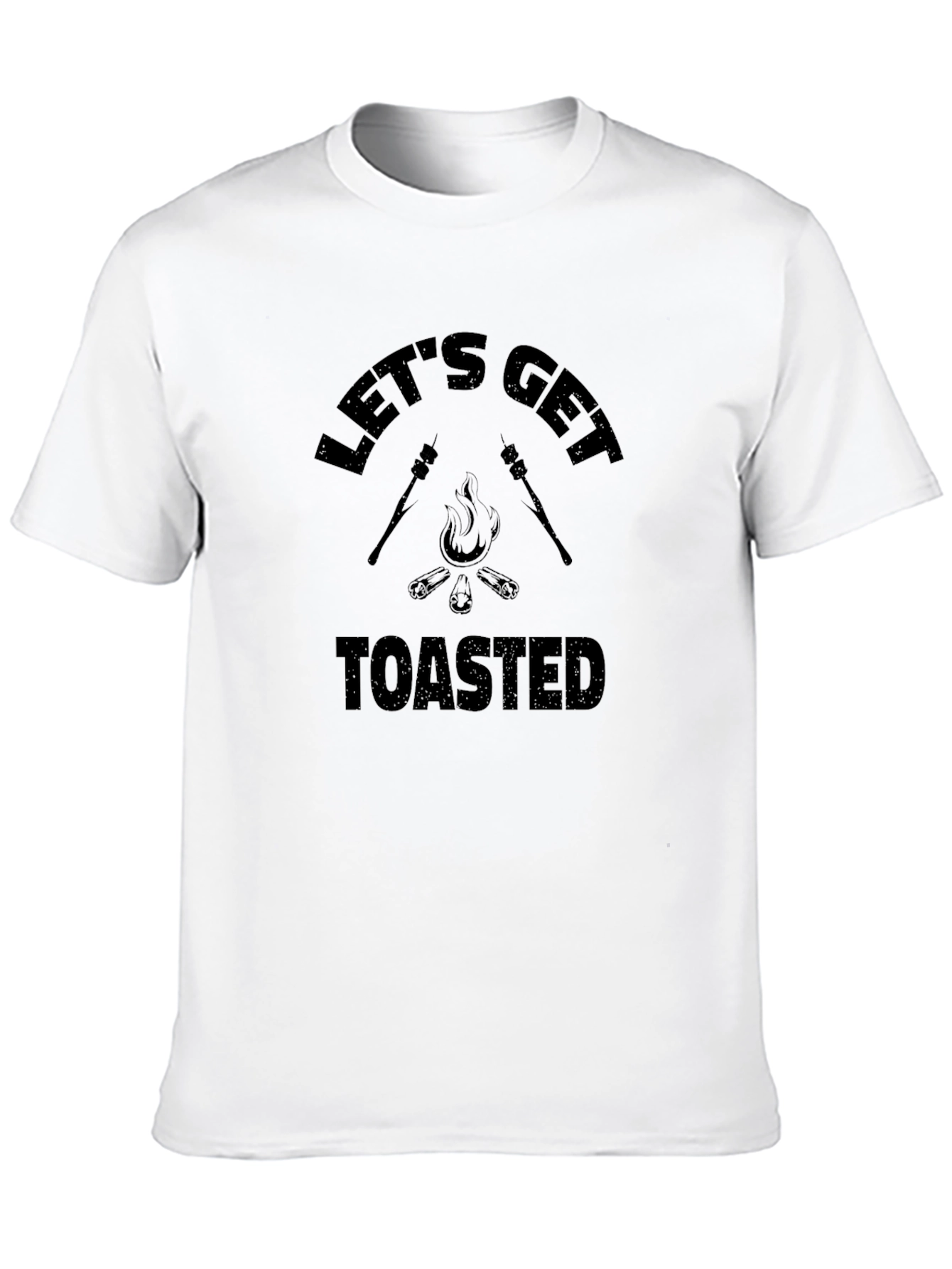Lets Get Toasted T-Shirt Camping Bonfire Tee