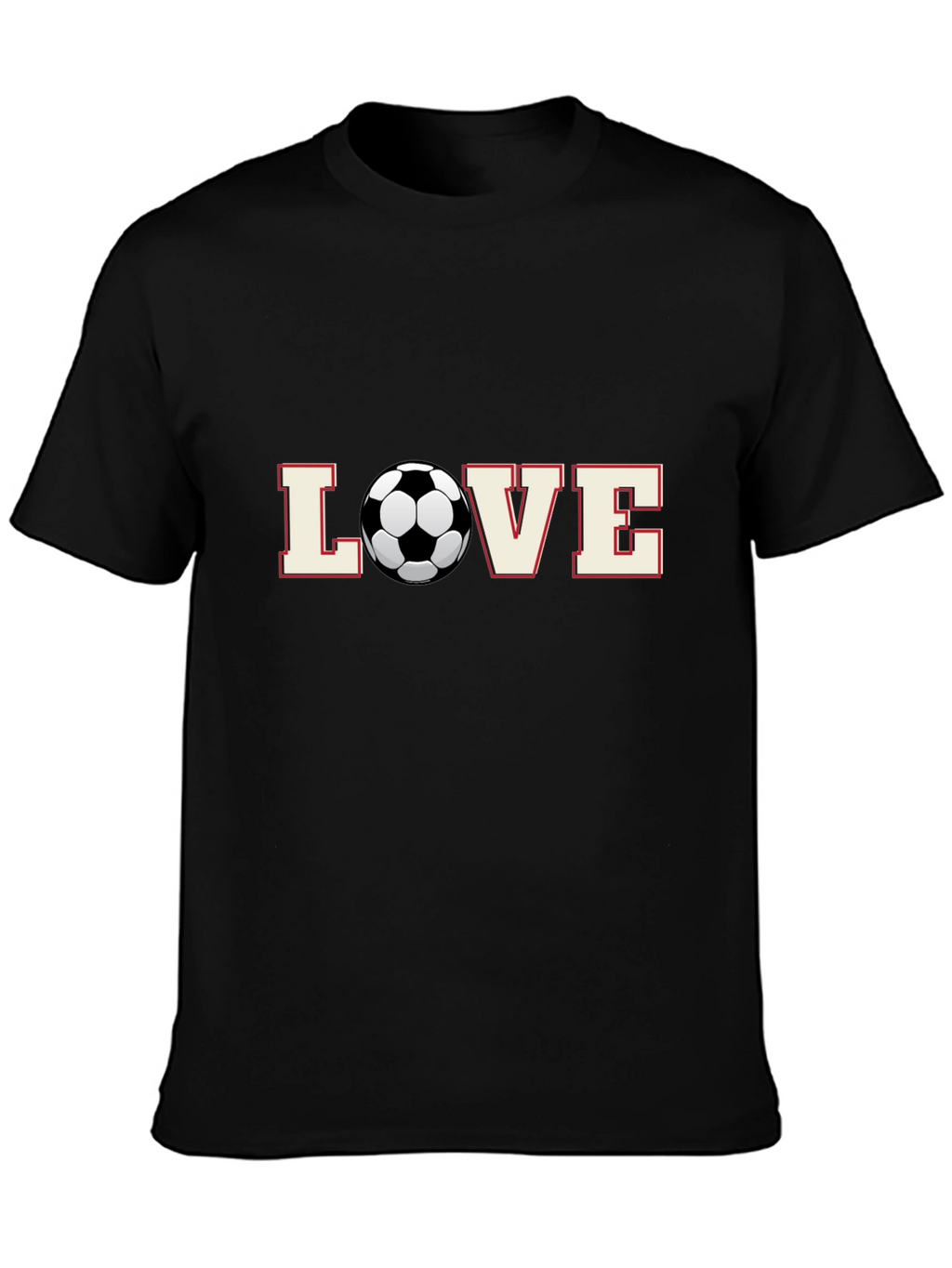 Soccer Love T-Shirt - Black