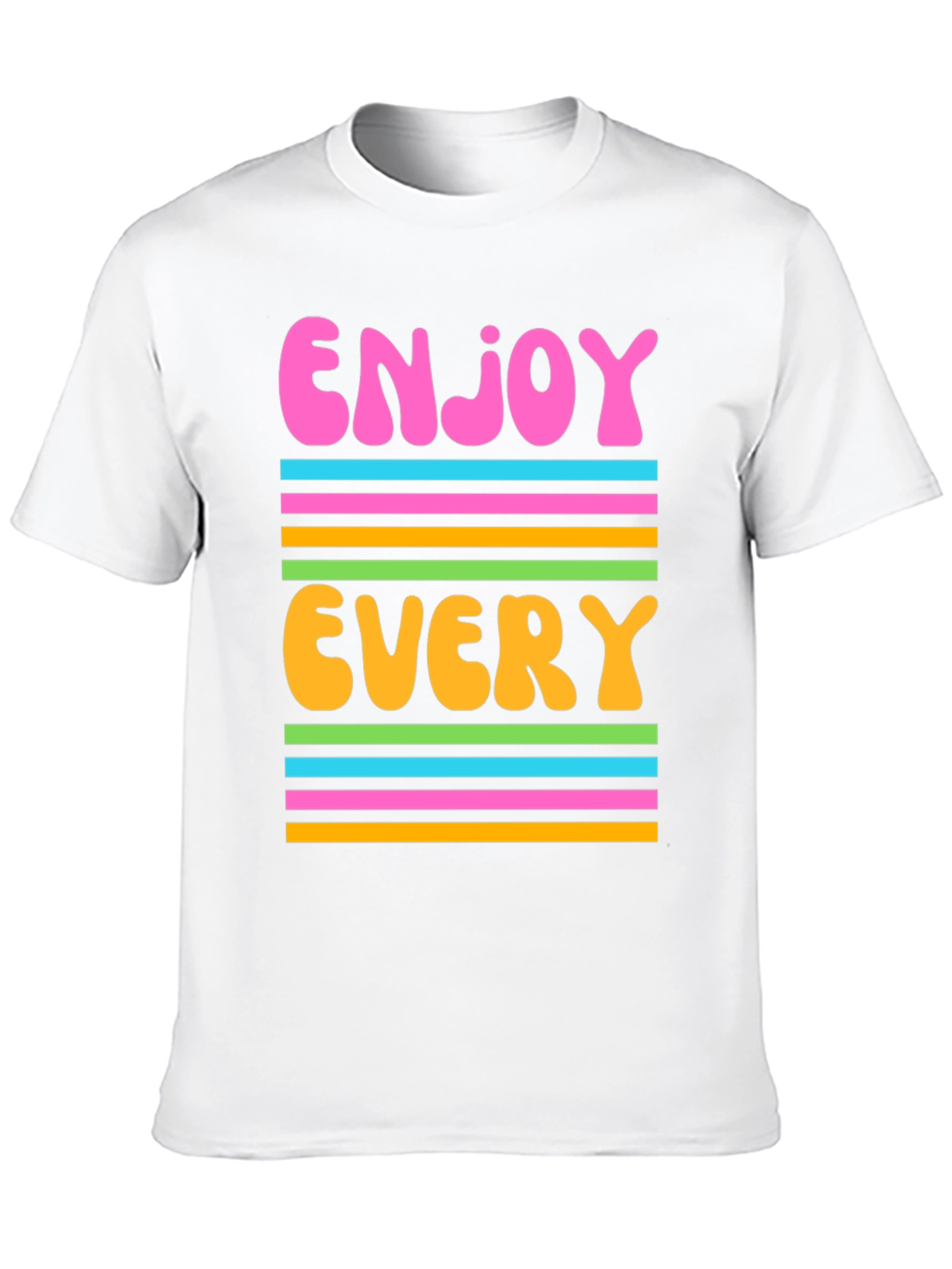 Enjoy Every Moment Graphic Tee - Retro Design
