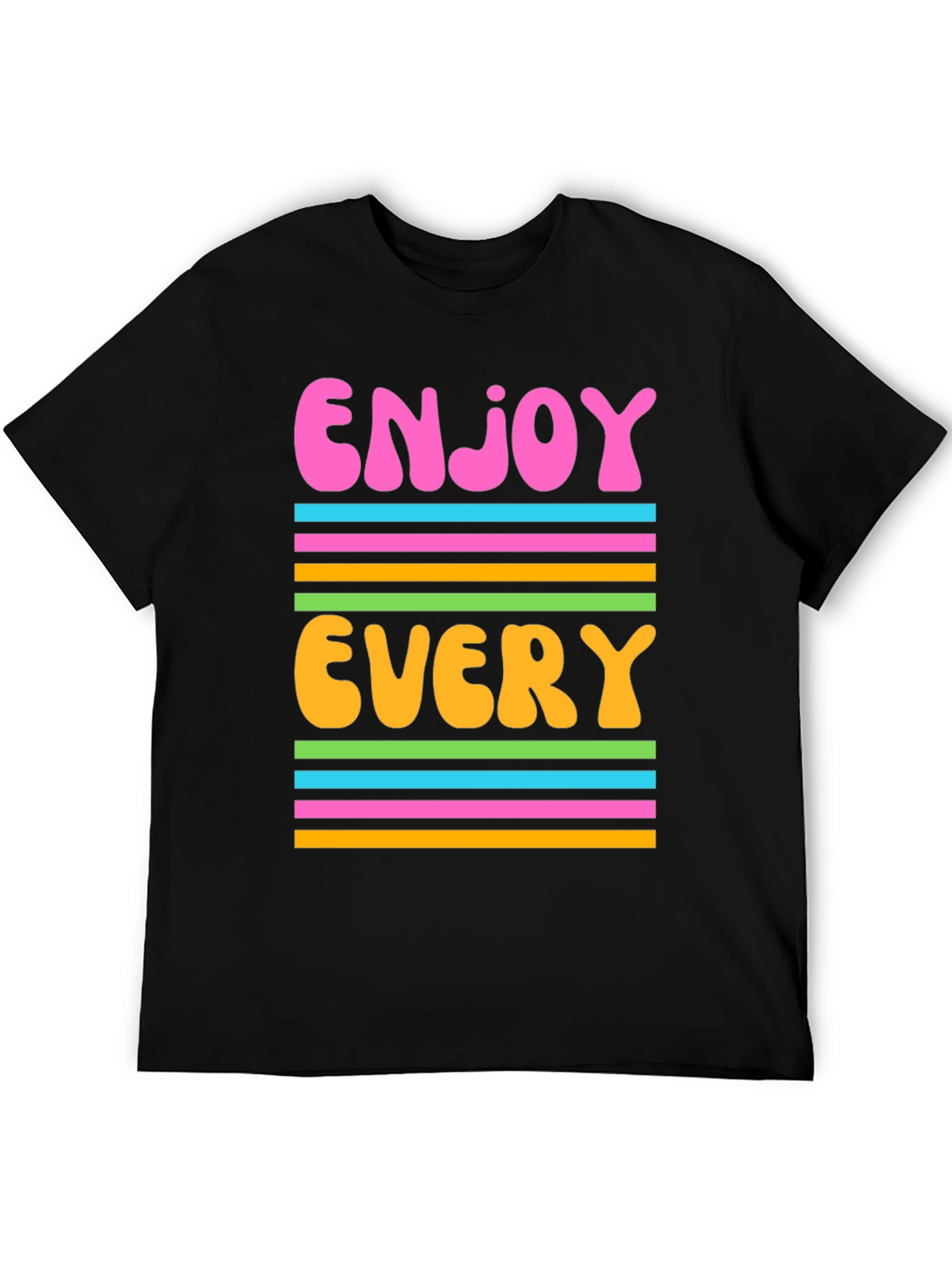 Enjoy Every Moment Graphic Tee - Retro Design