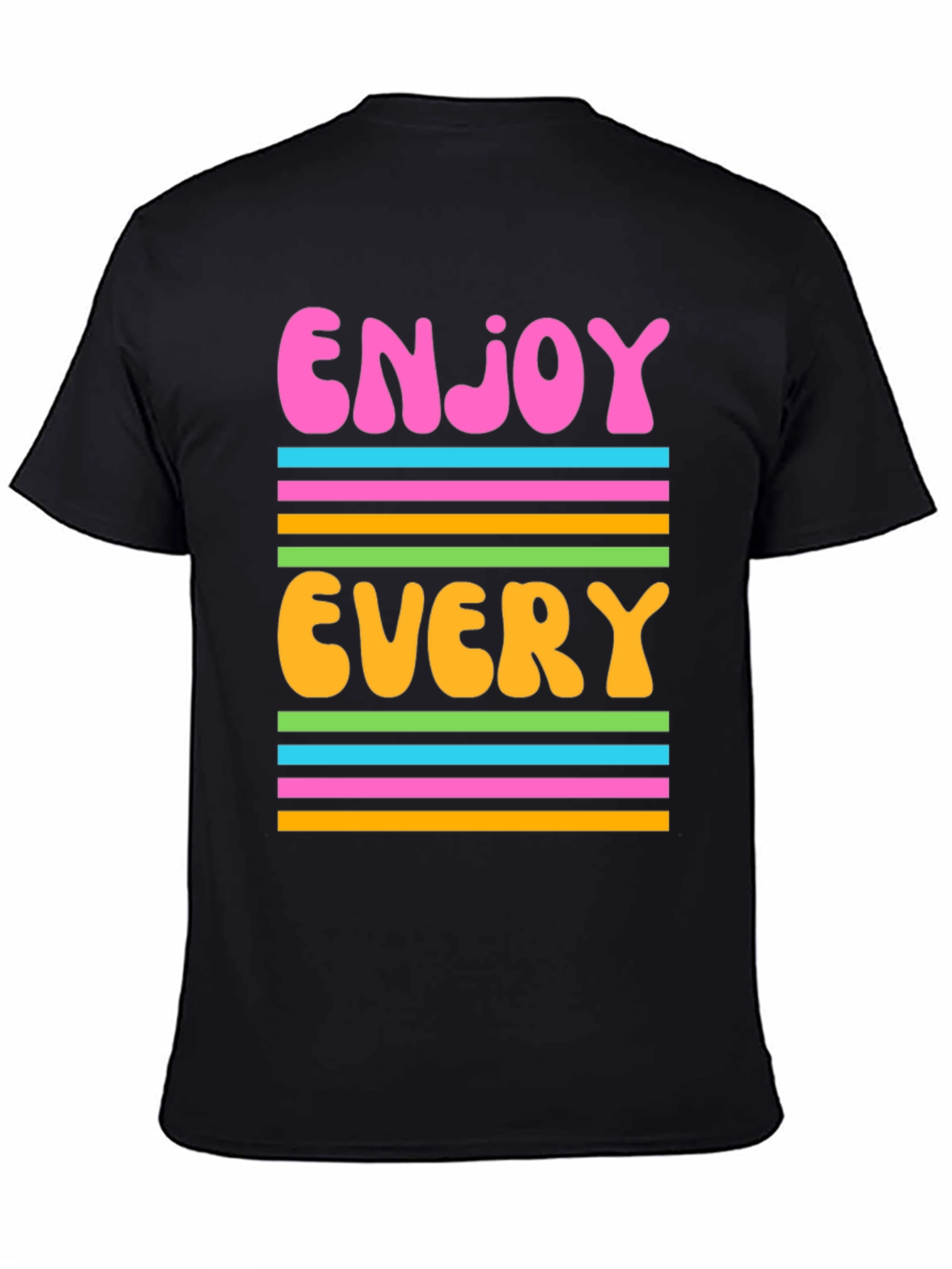 Enjoy Every Moment Graphic Tee - Retro Design