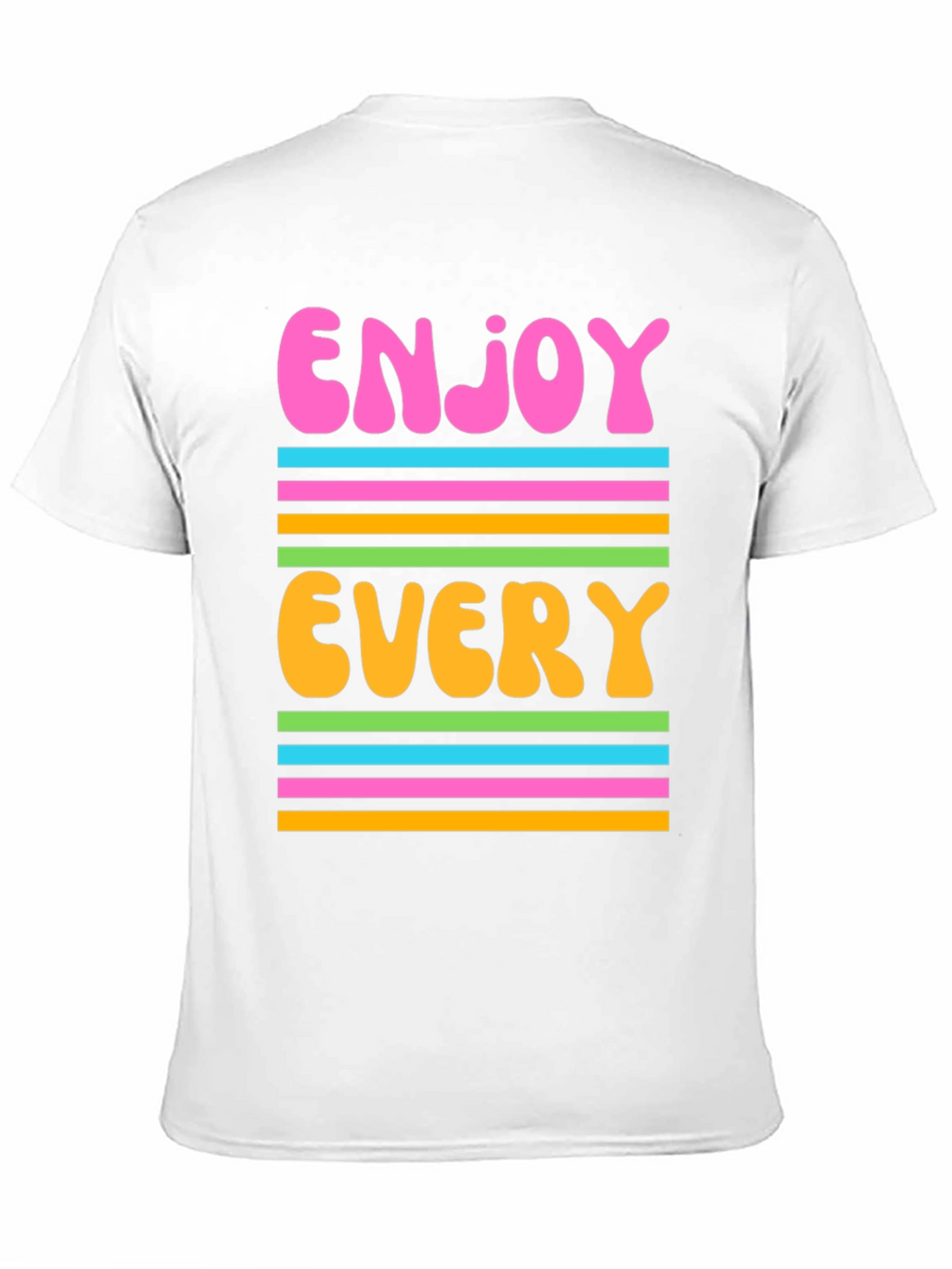 Enjoy Every Moment Graphic Tee - Retro Design