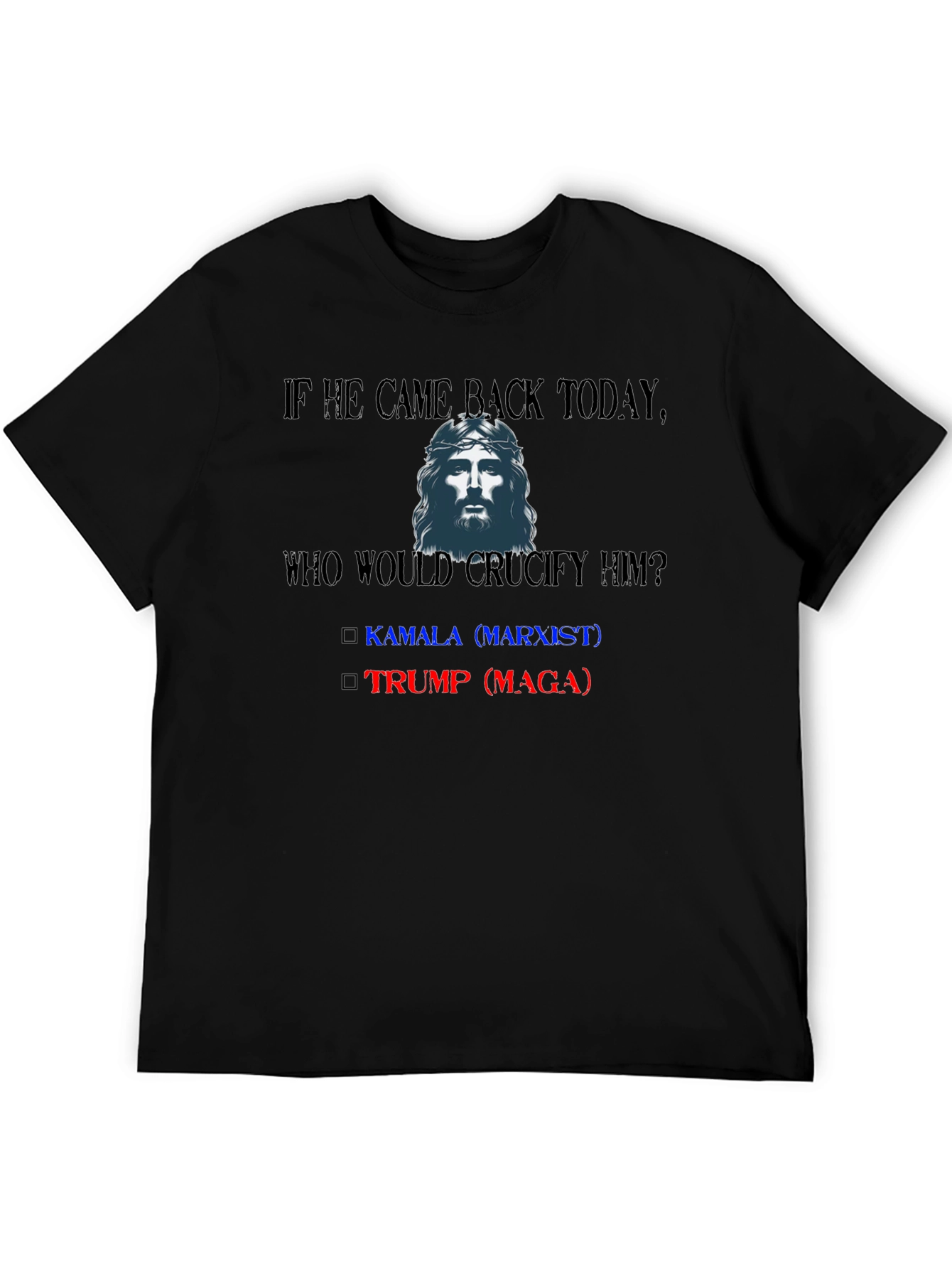 Political T-Shirt: If He Came Back Today - Who Would Crucify Him?