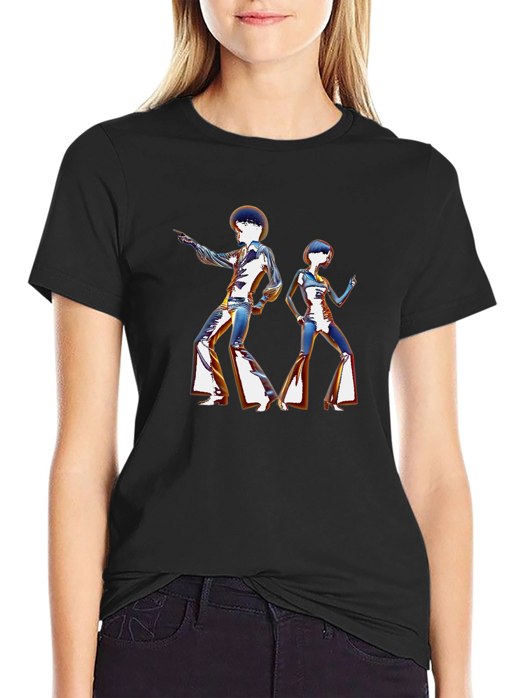 Retro Disco Dancers Graphic Tee