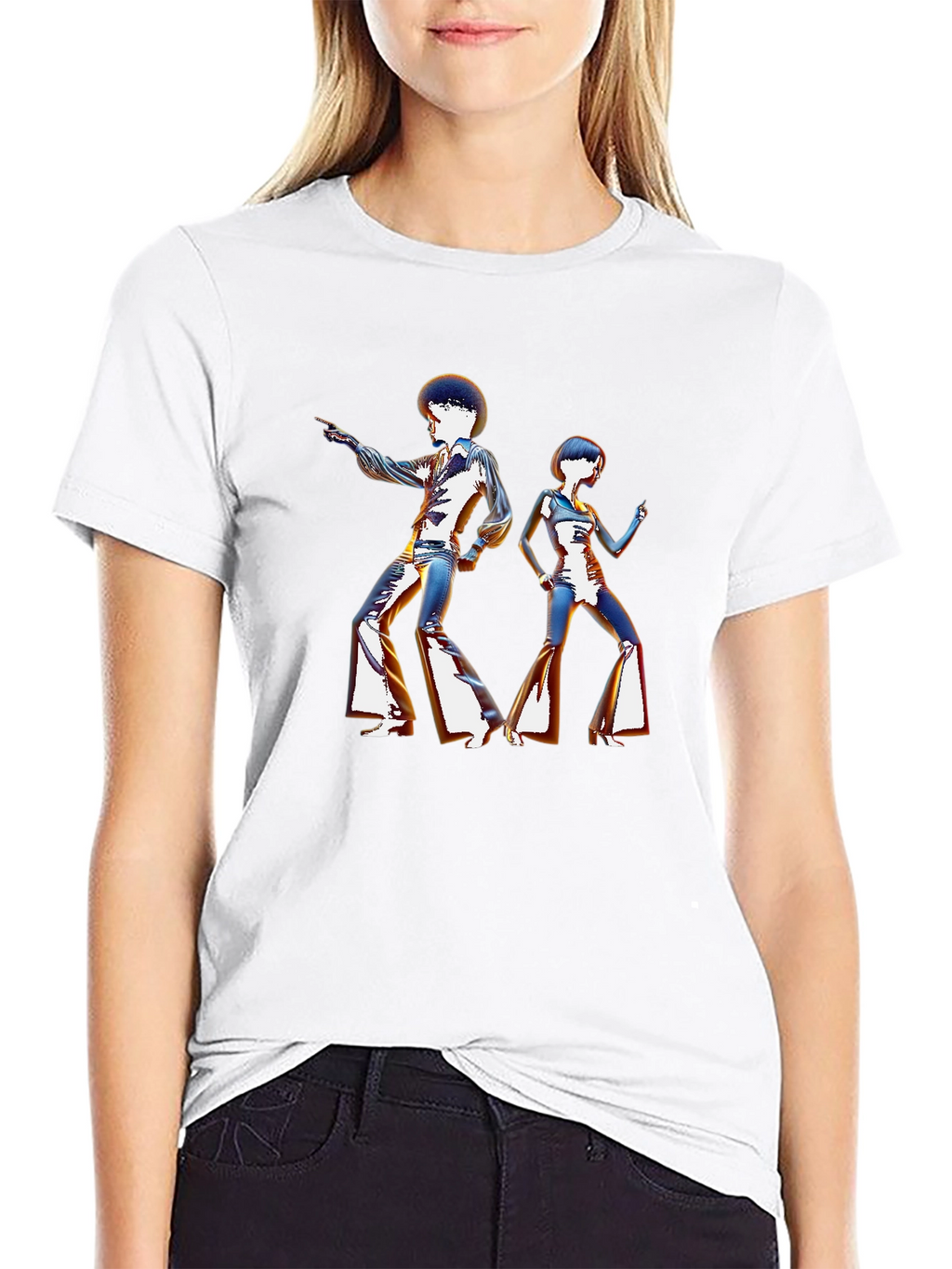 Retro Disco Dancers Graphic Tee